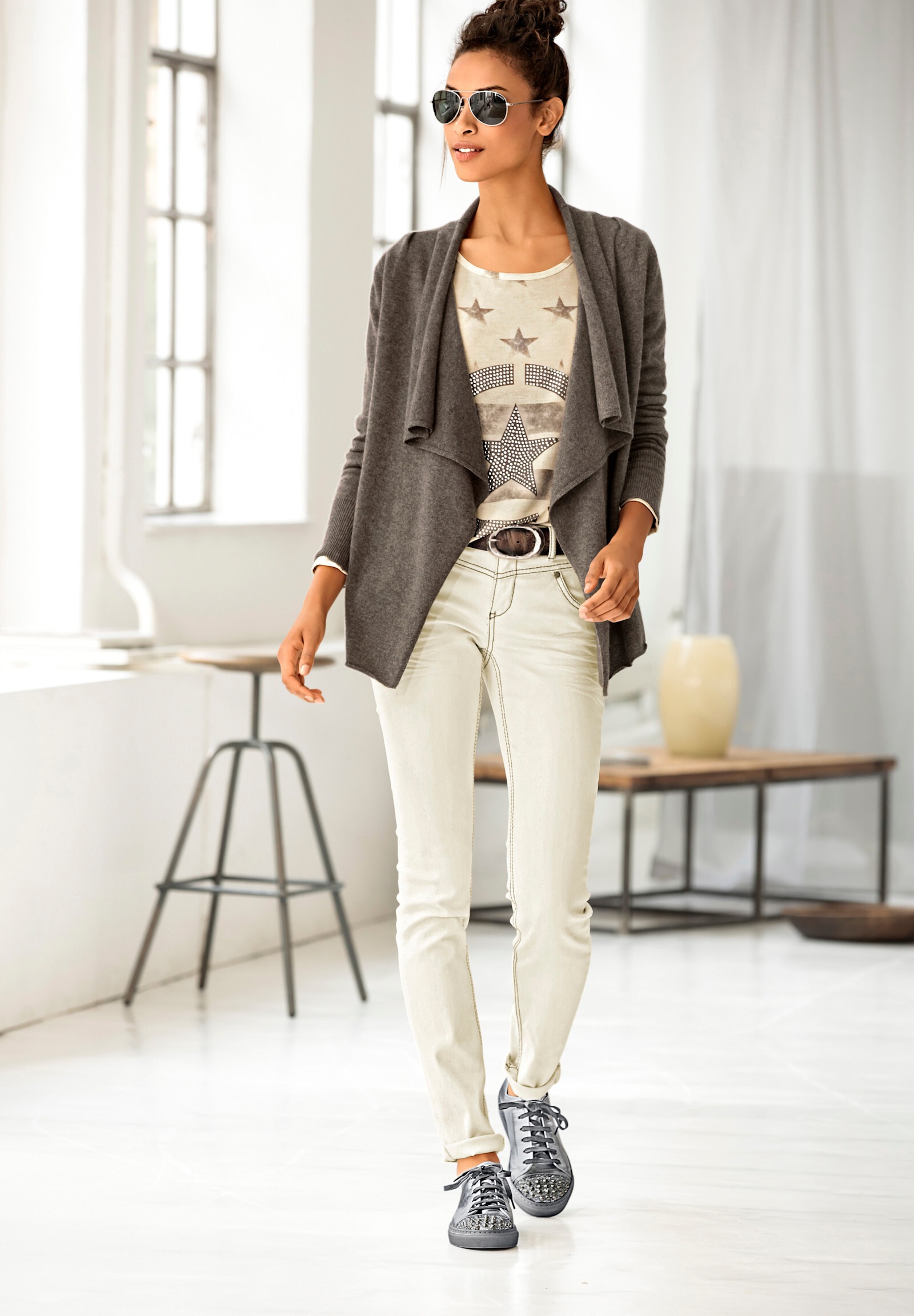 heine Skinny-fit-Jeans »Skinny-Jeans Skinny Jeans mit vertiefter Leibhöhe«