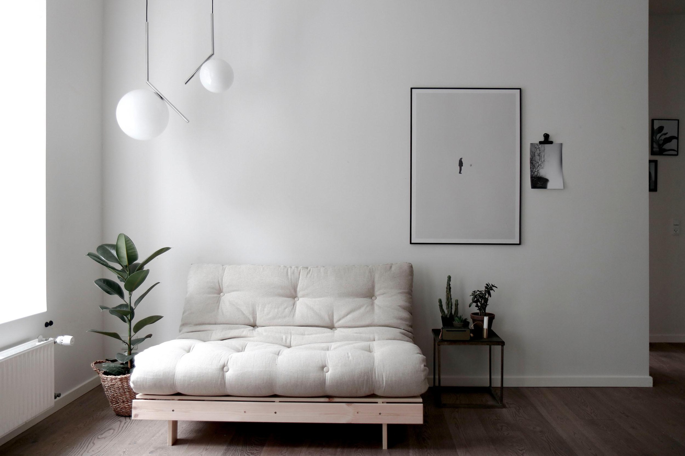 Karup Design Daybett »Daybett Roots Schlafsofa – Gästebett & Sofa aus FSC®-Kiefer«, Inkl. Futonmatratze, in mehreren Größen & Farben erhältlich