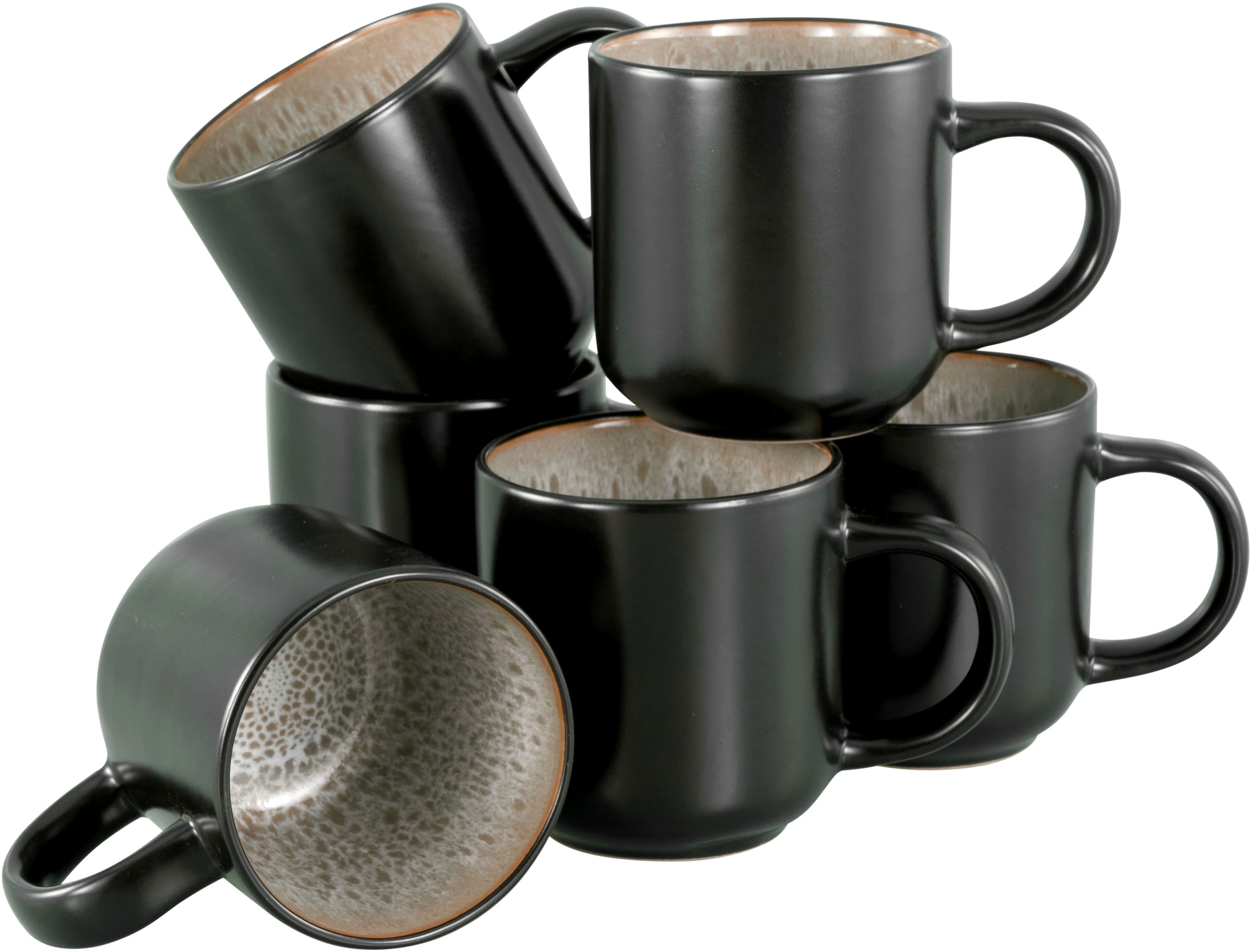 Becher »modernes 6-teiliges Kaffeebecher-Set Nydala«, (Set, 6 tlg.), hohe Haltbarkeit,...