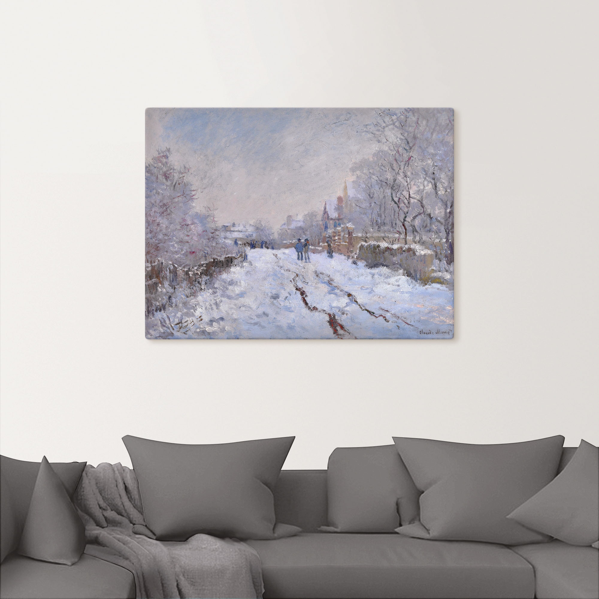 Artland Wandbild »Schnee in Argenteuil.«, Vier Jahreszeiten Bilder, (1 St.), als Leinwandbild, Poster in verschied. Größen