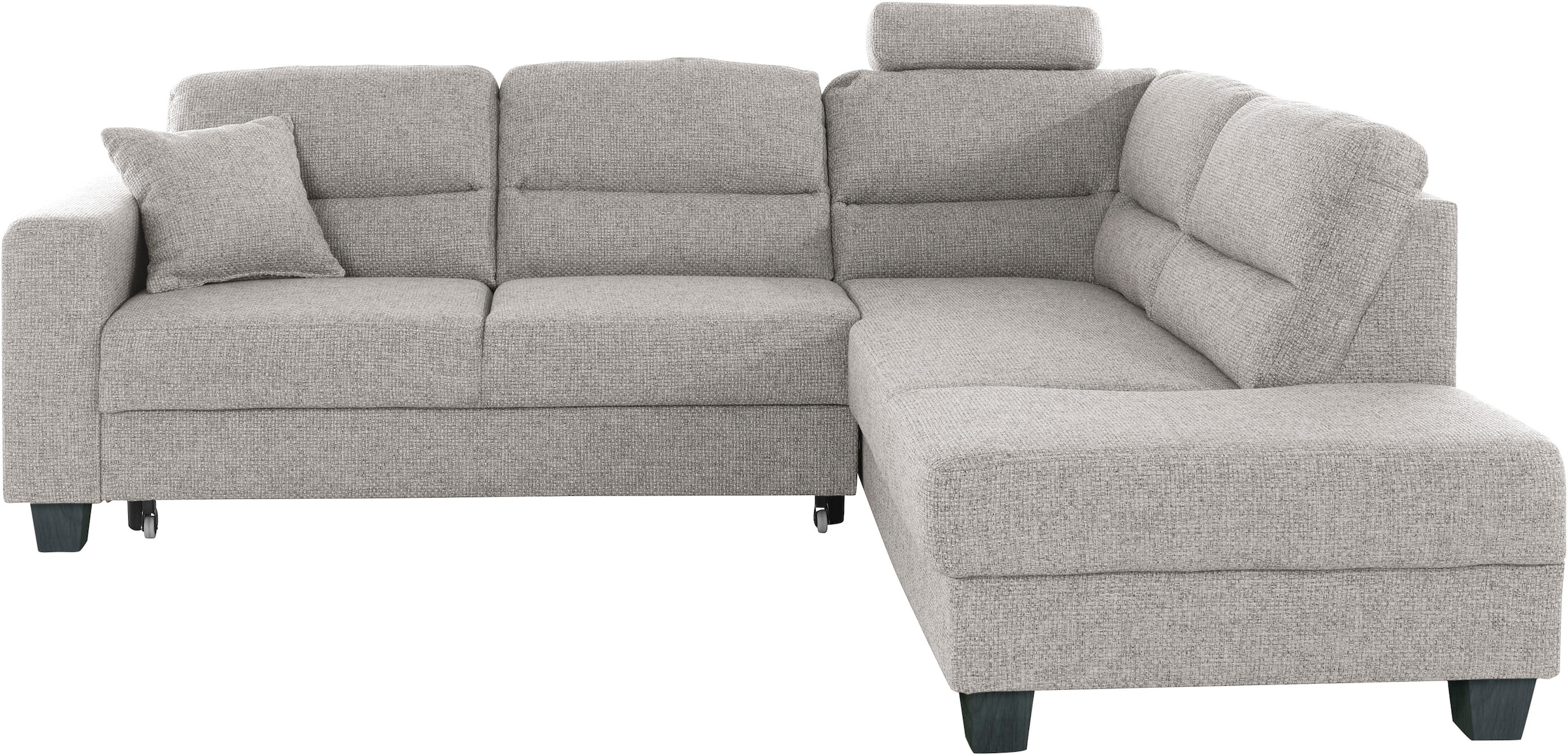 TRENDMANUFAKTUR Ecksofa »Chamber, zeitlos & elegant, bequem, L-Form«, inklusive einer Kopfstütze, wahlweise mit Schlaffunktion