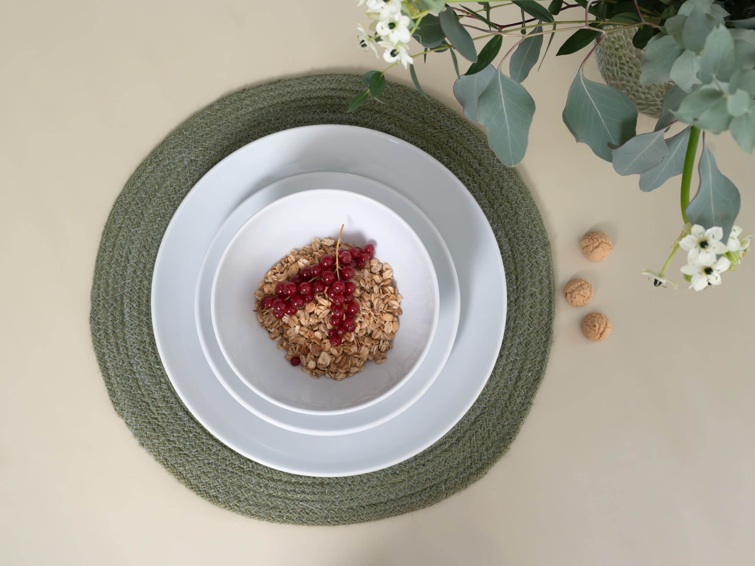 CreaTable Teller-Set »Bistrot Weiss, Teller Set 12-tlg.« Klassisch, Zeitlos