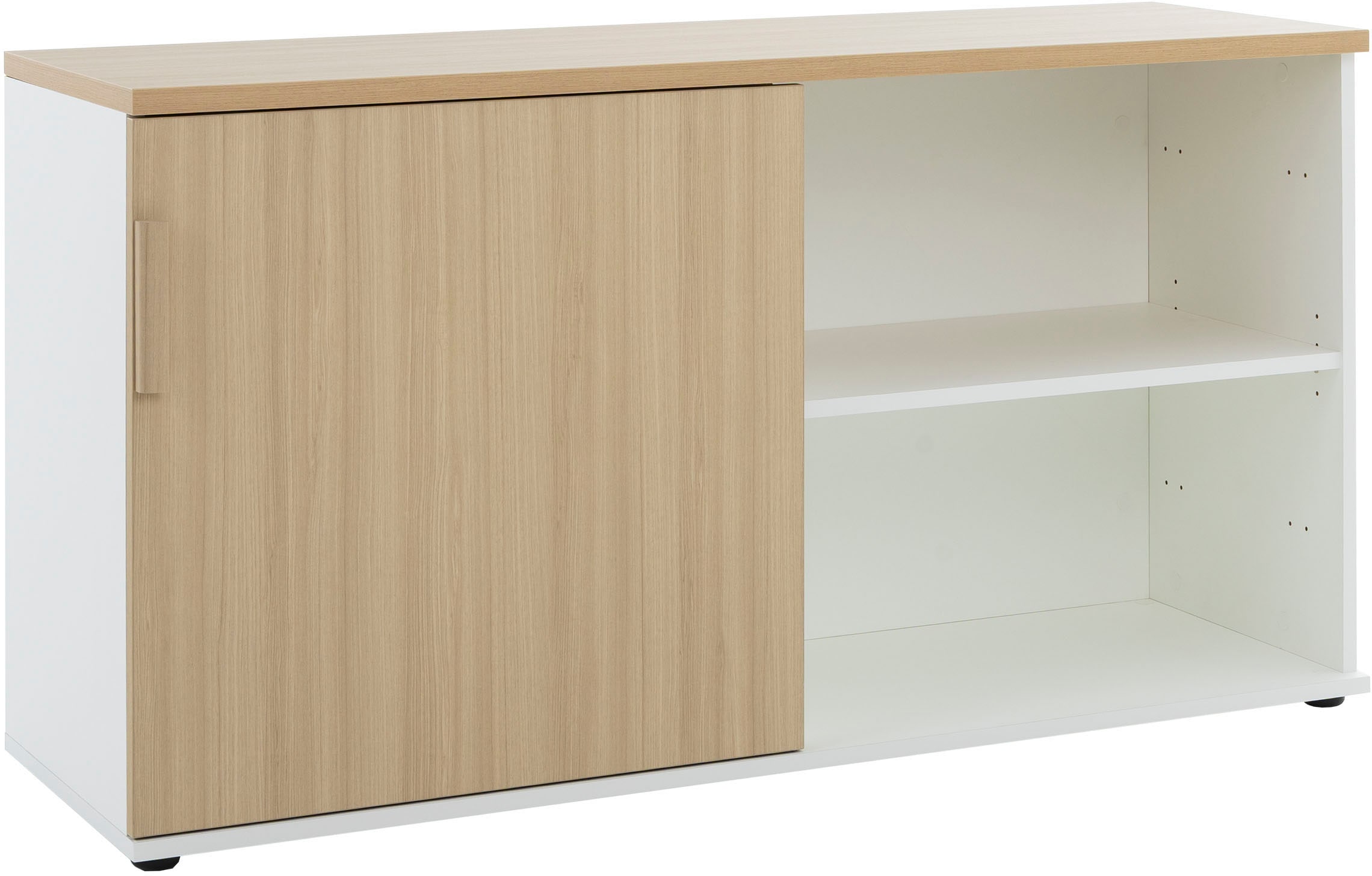 Gami Lowboard »ITALIC« Elegante Credenza, freistehend oder als Schreibtischrücklauf nutzbar