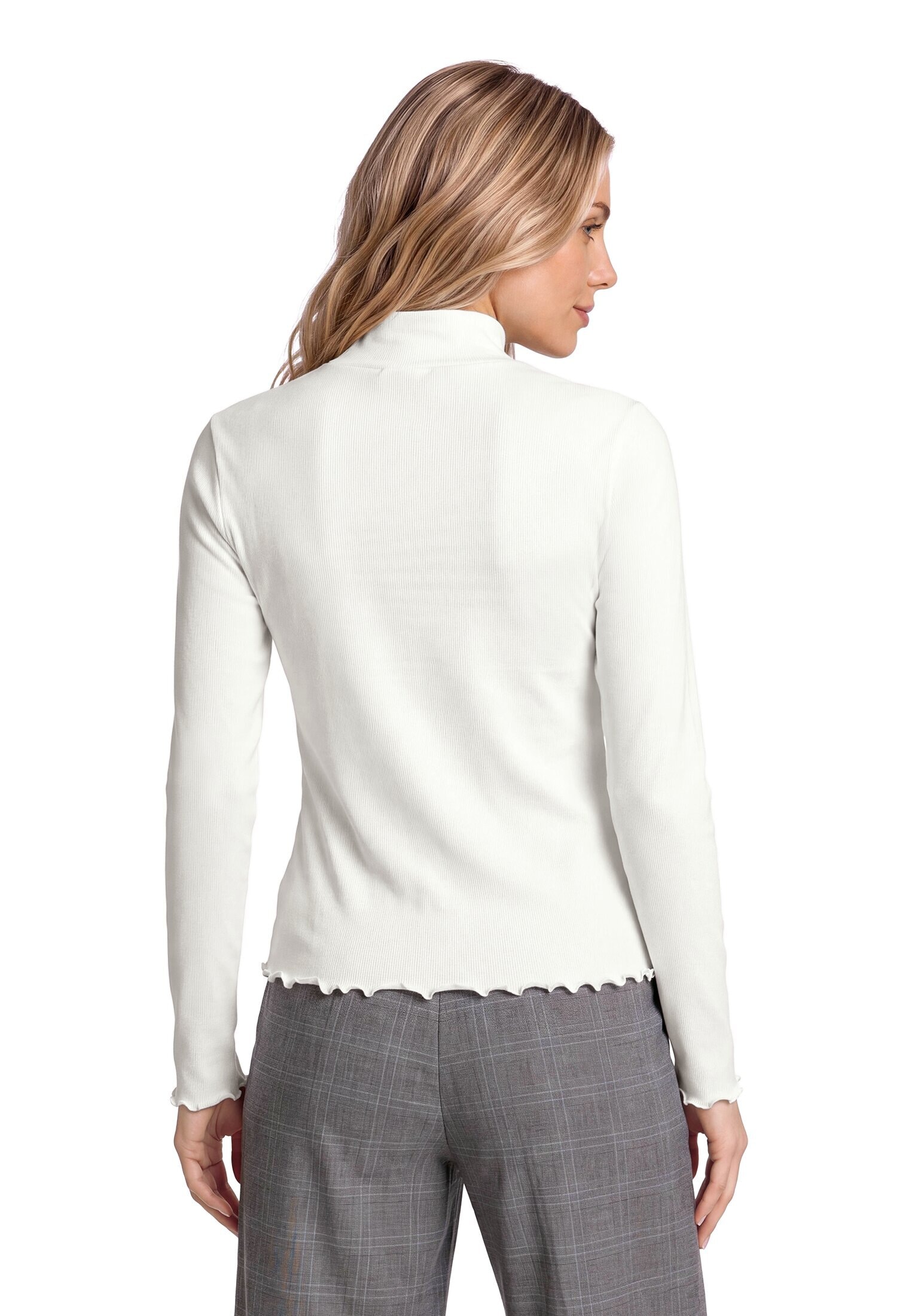 Betty&Co Langarmshirt »Langarm-Shirt mit Rippenstruktur«