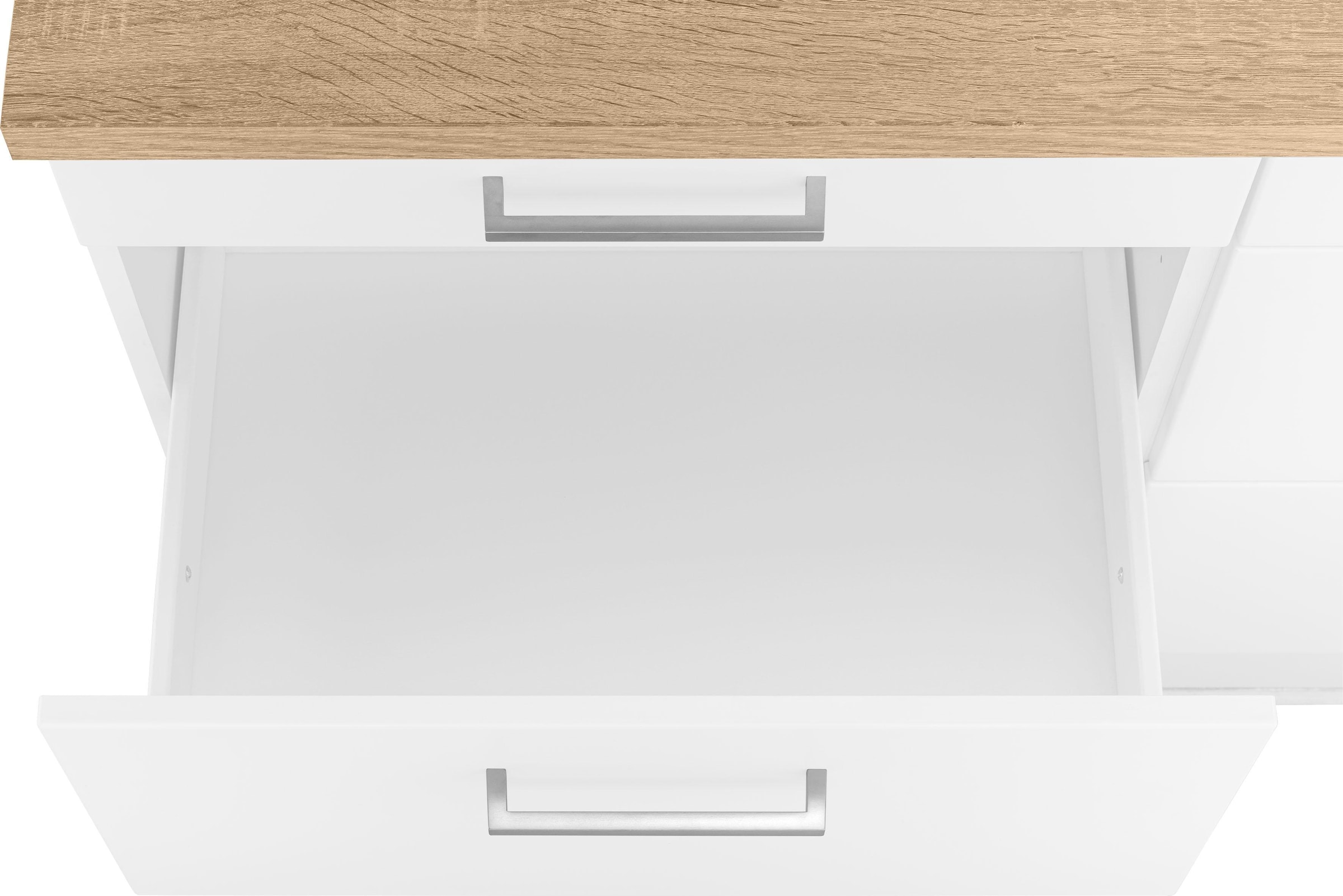 HELD MÖBEL Küchenzeile »Visby«, mit 330 inkl. E-Geräten, bestellen Kühlschrank bequem cm Breite und Geschirrspüler