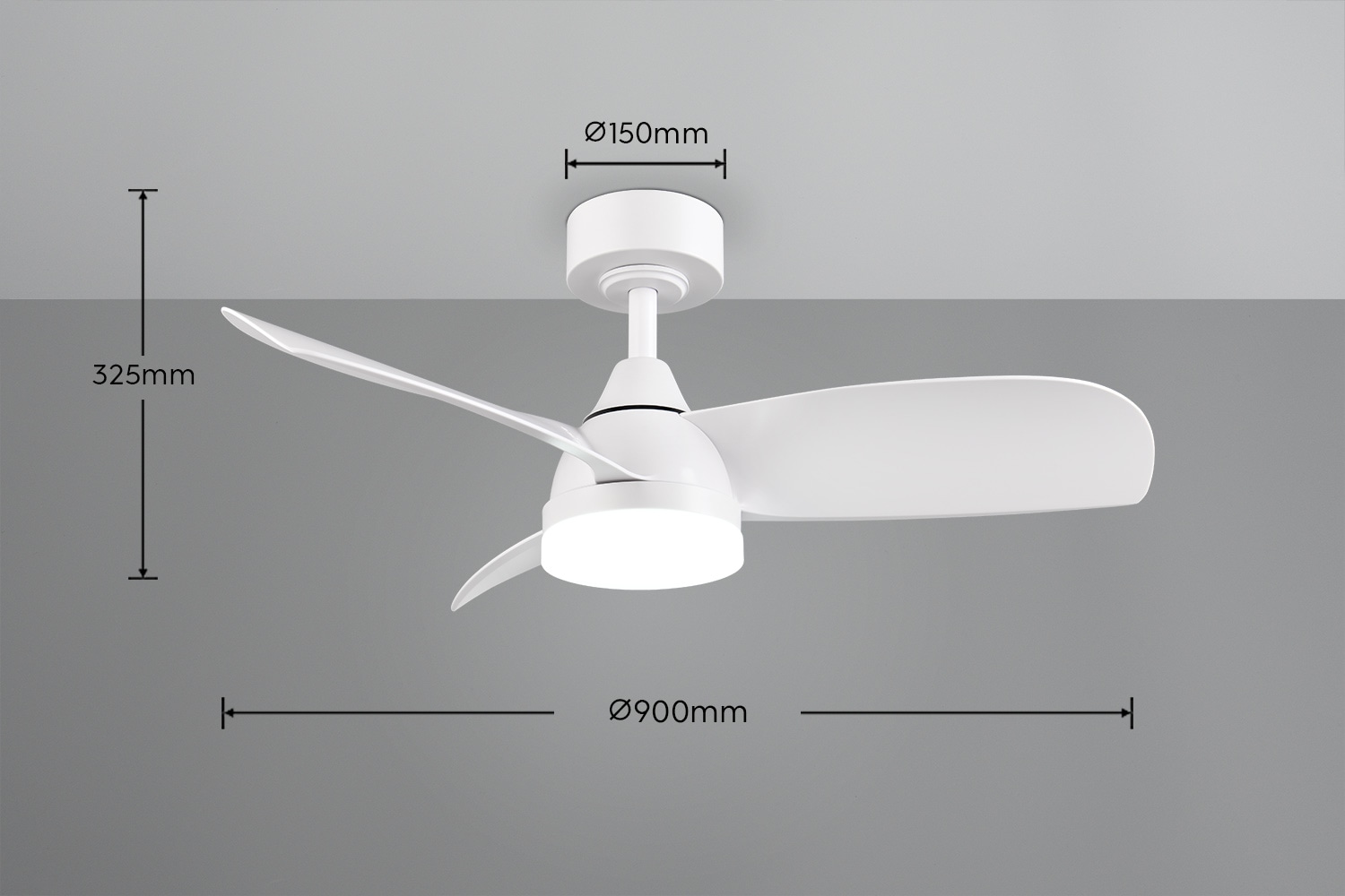 REALITY Leuchten LED Deckenleuchte »HELSINKI mit Ventilator, Deckenventilator mit Licht inkl Fernbedienung« LED-Board 1 Stk. warmweiß - kaltweiß 6 Geschwindigkeiten höhenverstellbar Vor-& Rücklauf dimmbar Nachtlicht