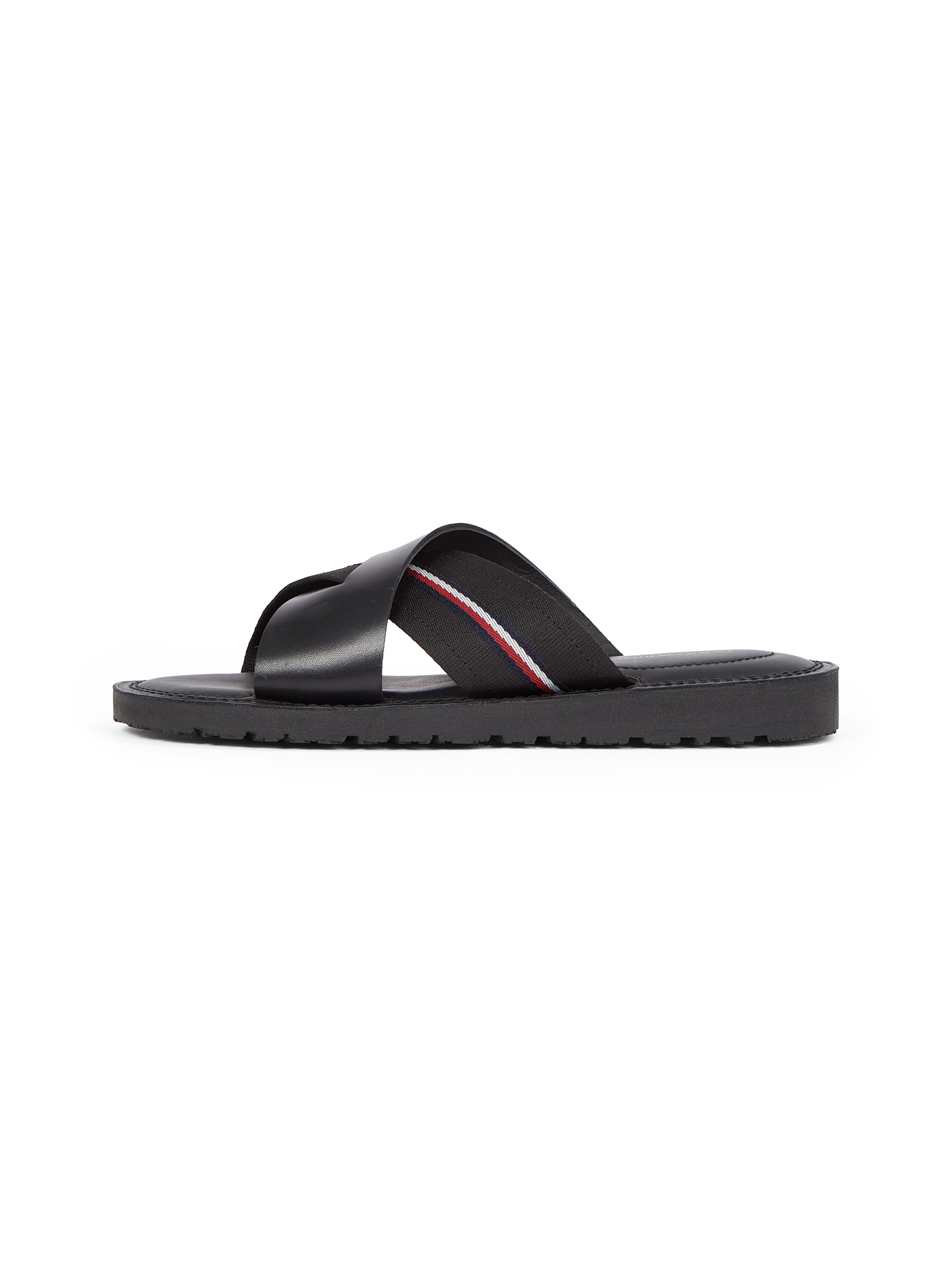 Tommy Hilfiger Pantolette »CORE HILFIGER LH CRISS C SANDAL«, Sommerschuh, Flats, Schlappen mit gepolsterter Innensohle