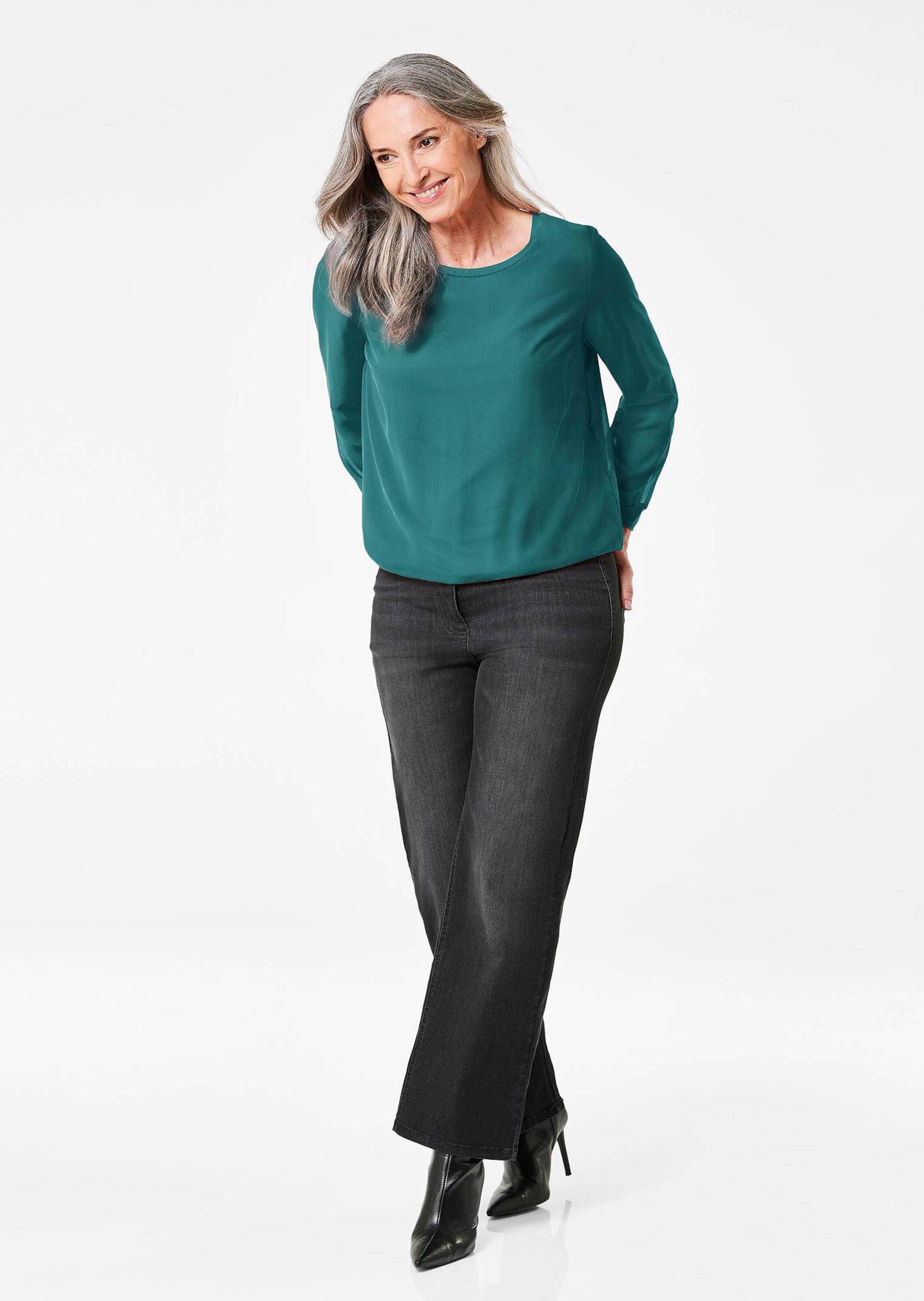 GOLDNER Klassische Bluse »Kurzgröße Schlupfbluse«