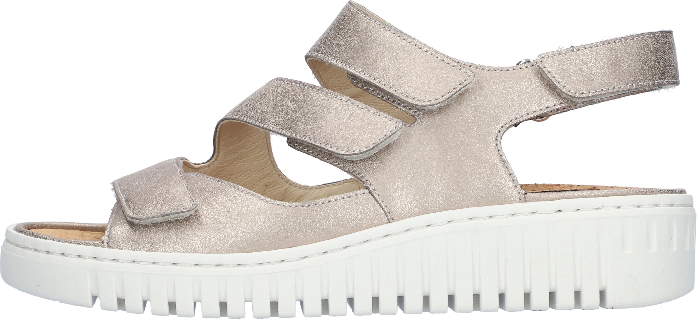 Waldläufer Plateausandale »H-WILLOW«, Sommerschuh, Klettschuh, Bequemschuh in Komfortweite H (= sehr weit)