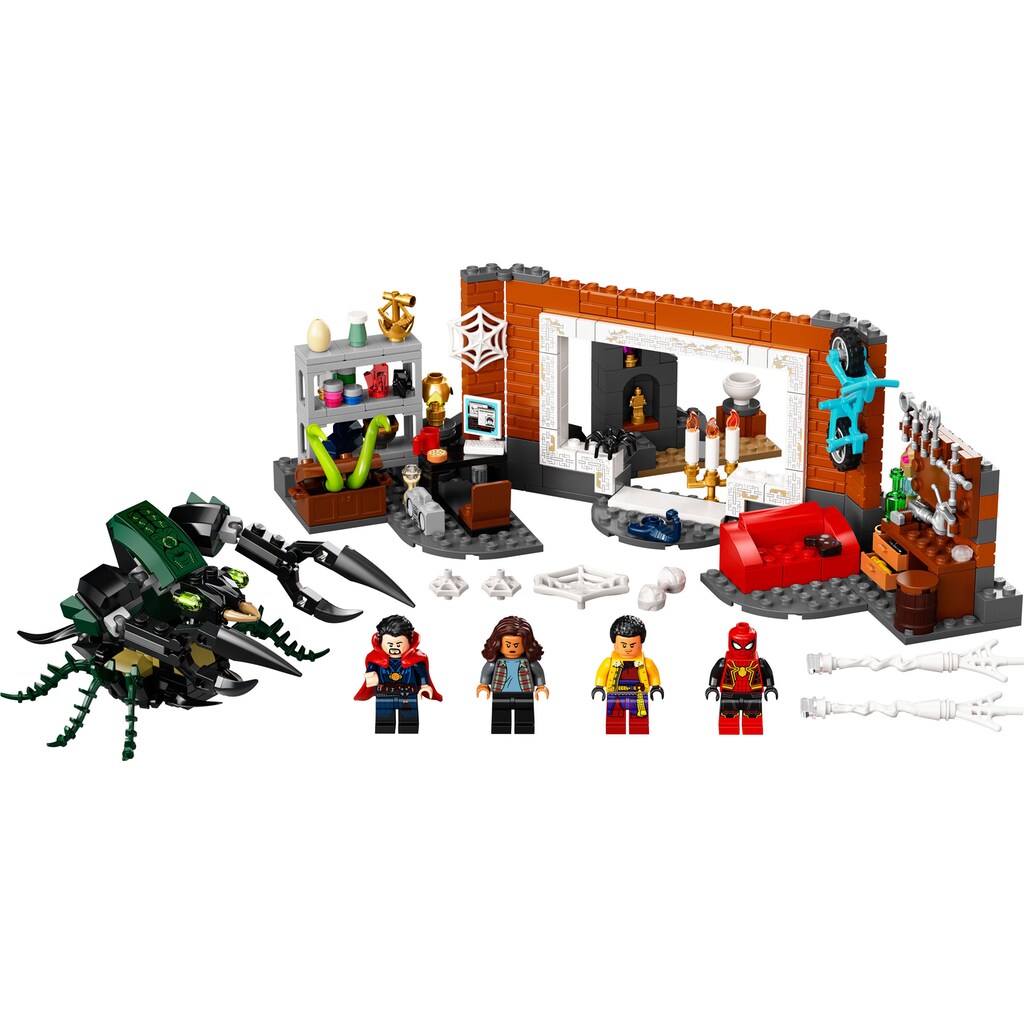 LEGO® Konstruktionsspielsteine »Spider-Man in der Sanctum Werkstatt (76185), LEGO® Marvel Super Heroes«, (355 St.), Made in Europe
