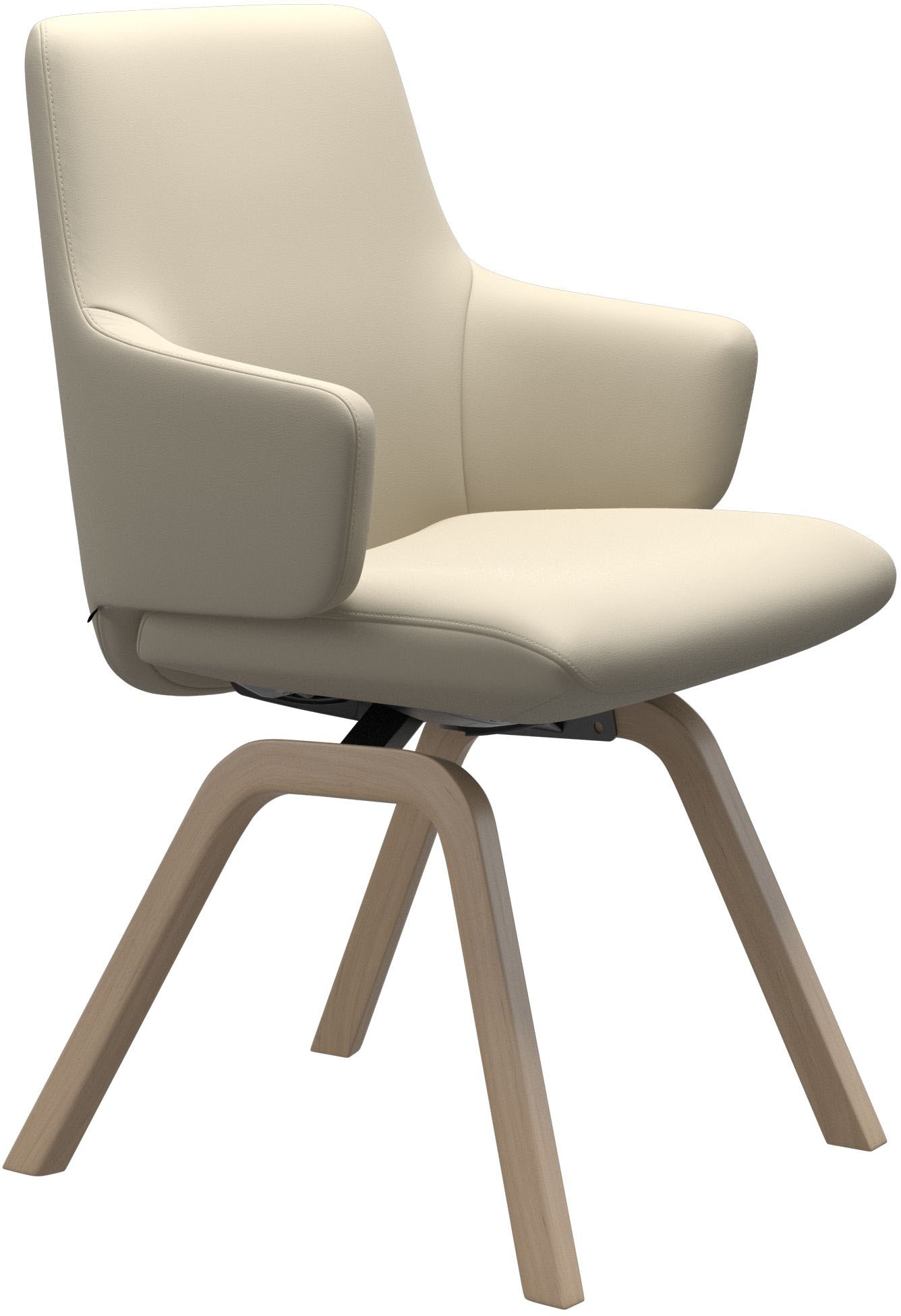 Stressless® Polsterstuhl »Laurel«, Leder BATICK, Low Back mit Armlehne, Größe L, mit schräggestellten Beinen in Eiche