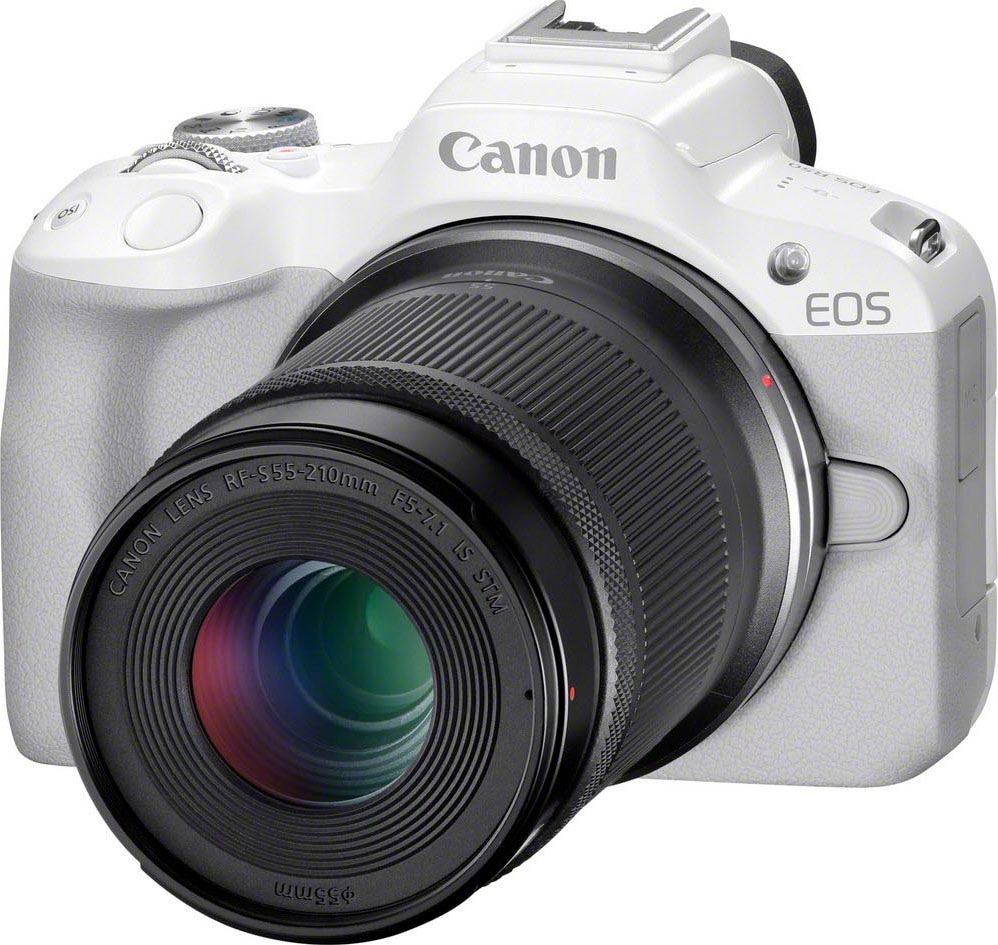 Canon Systemkamera »EOS R50 + F4.5-6.3 24,2 MP, 18-45mm STM, RF-S RF-S 18-45mm STM IS bei Kit«, IS Bluetooth-WLAN F4.5-6.3