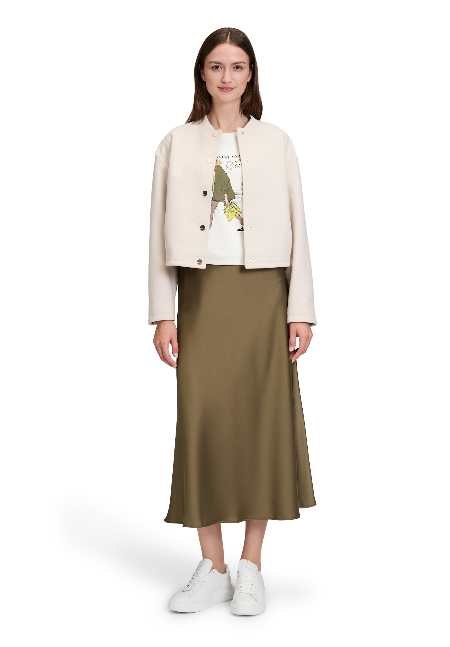 Betty&Co Jackenblazer »Blouson mit Rippbündchen«