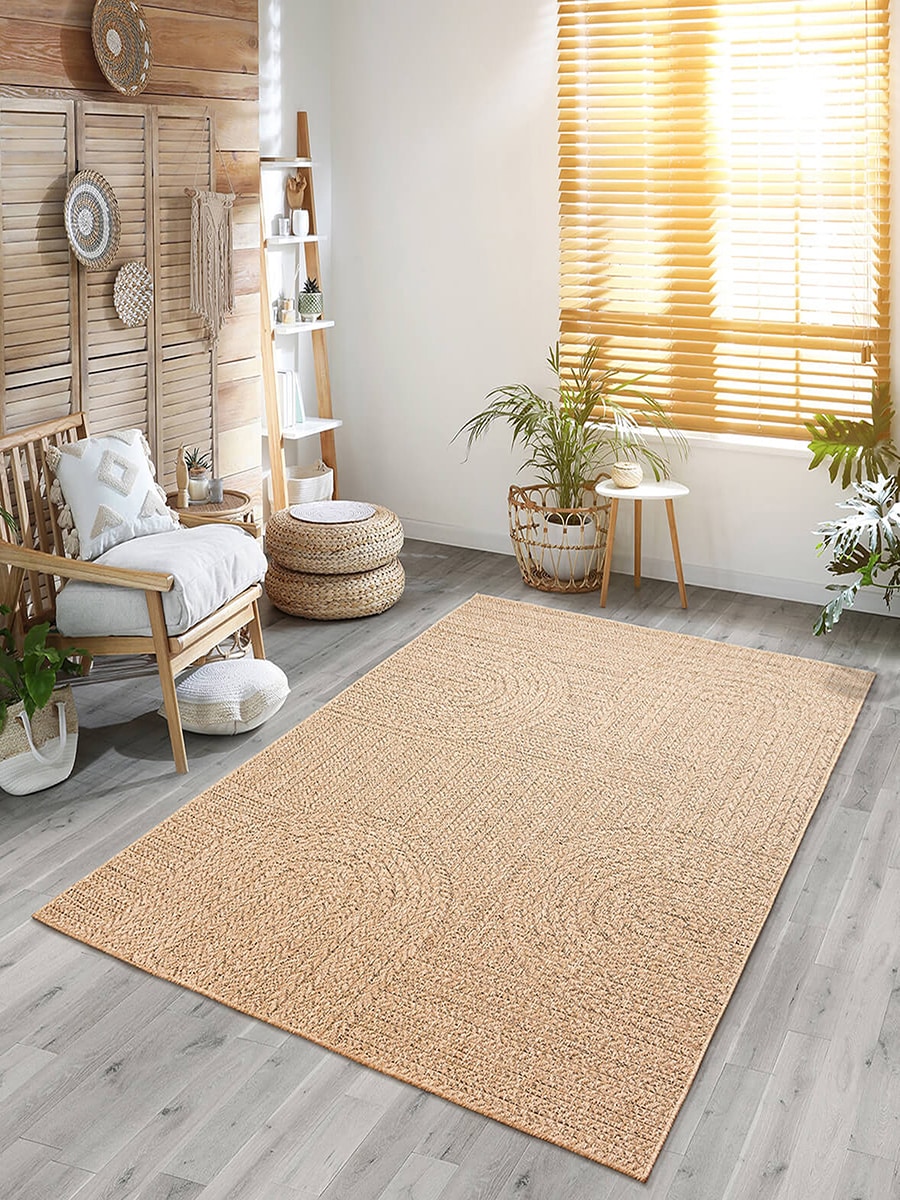 the carpet Teppich "Kansas" rechteckig 1 mm Höhe moderner robuster In und Outdoor Teppich Jute Look