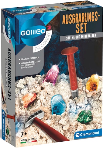 Experimentierkasten »Galileo, Ausgrabungs-Set Steine und Mineralien«