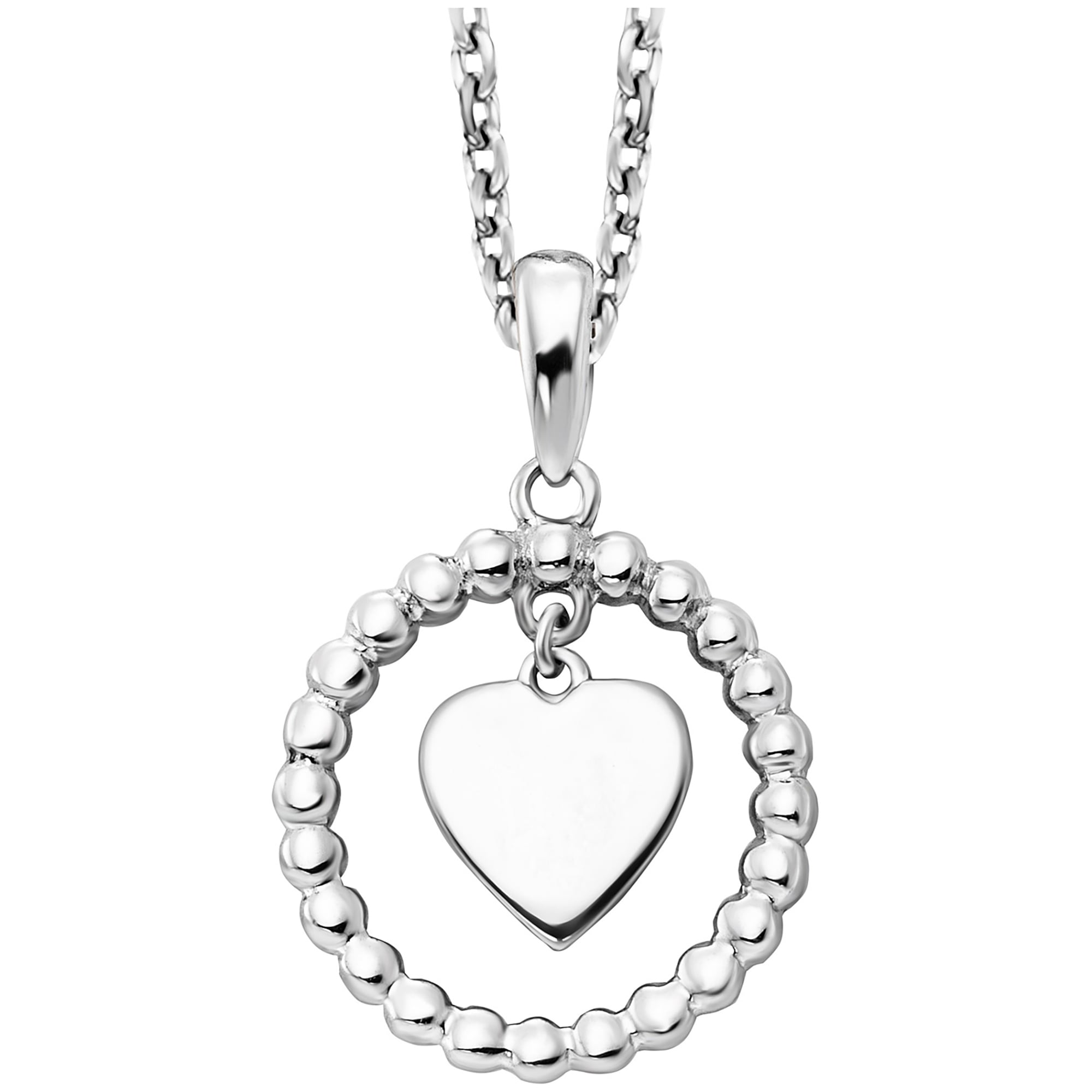 Kette mit Anhänger »925/- Sterling Silber rhodiniert Moving Heart«