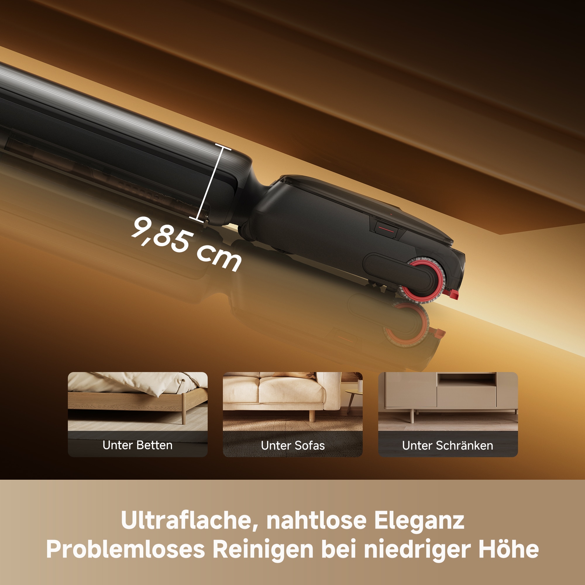 Dreame Nass-Trocken-Akkusauger »T16 Pro Heat« Heißwasser-Wischen, Ecken- und Kantenreinigung, Anti-Verhedderung