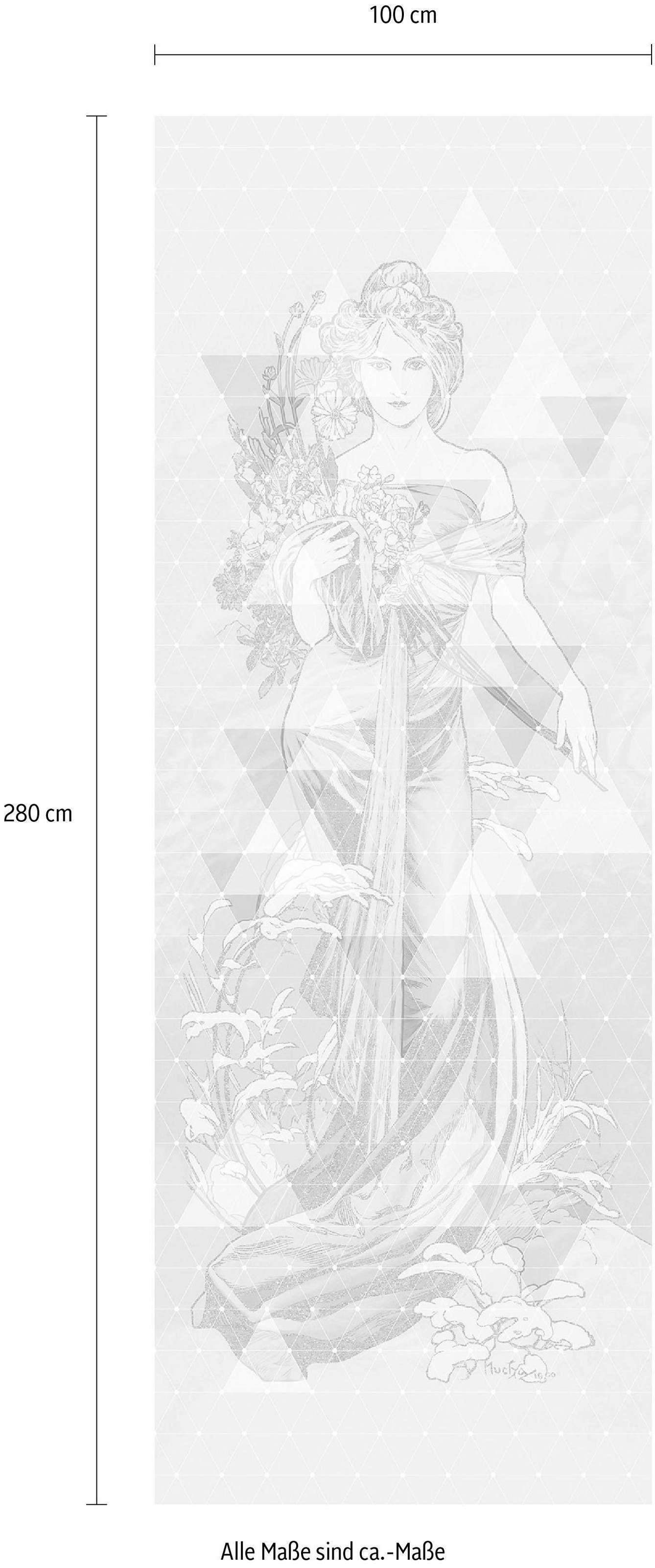 Komar Vliestapete »Digitaldruck Vlies - Printemps - Größe 100 x 280 cm«, bedruckt, Wohnzimmer, Schlafzimmer