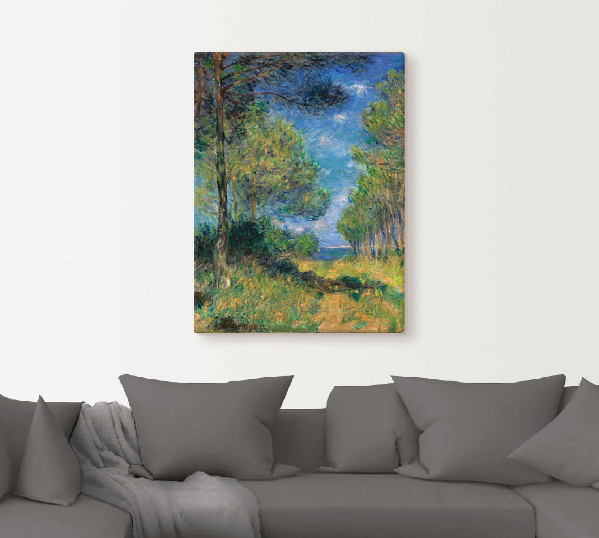 Artland Wandbild »Nadelbäume in Varengeville. 1882« Wiesen & Bäume 1 Stk. tlg. als Leinwandbild, Wandaufkleber in verschied. Größen