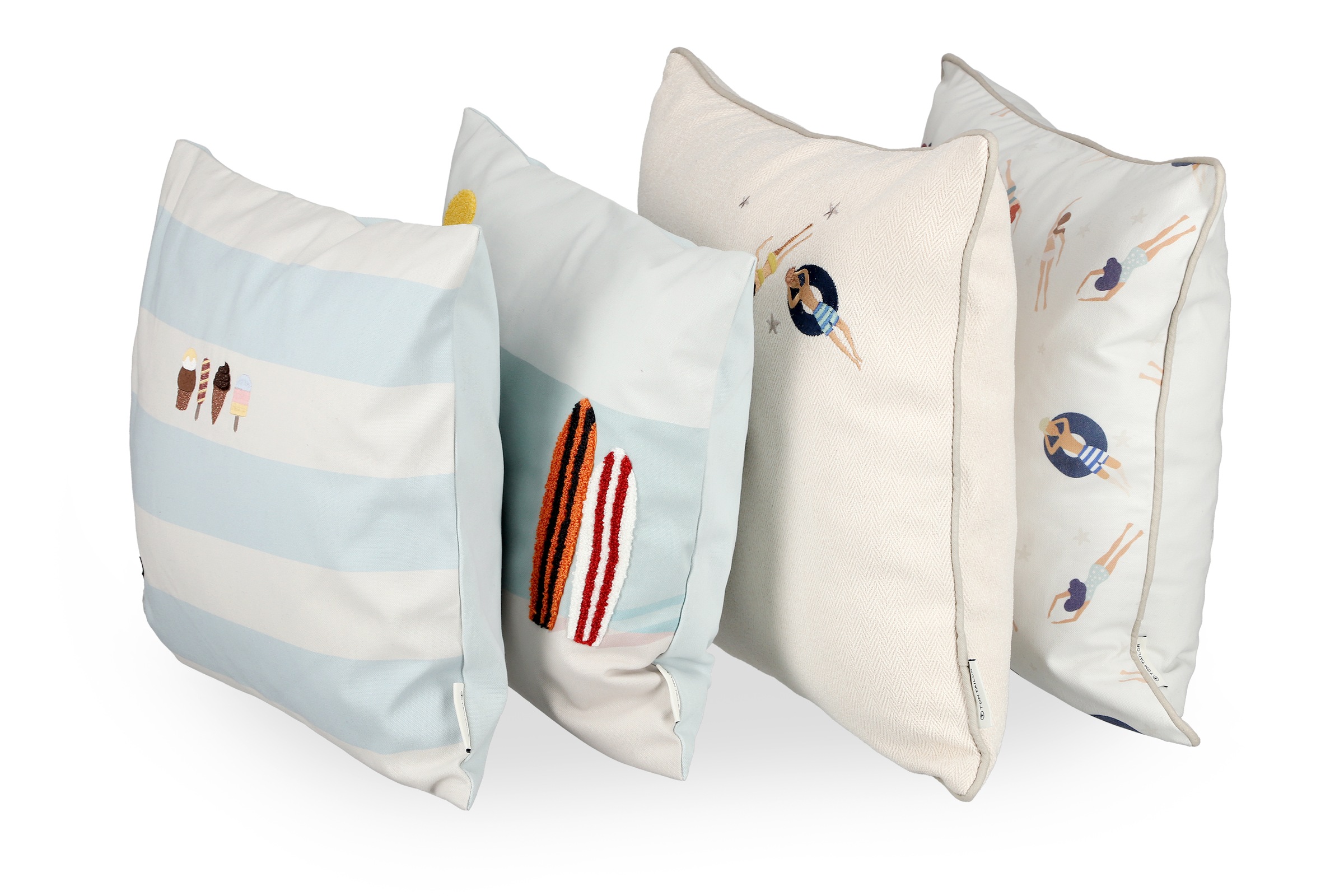 TOM TAILOR HOME Kissenbezug »Surf« maritimes Dessin