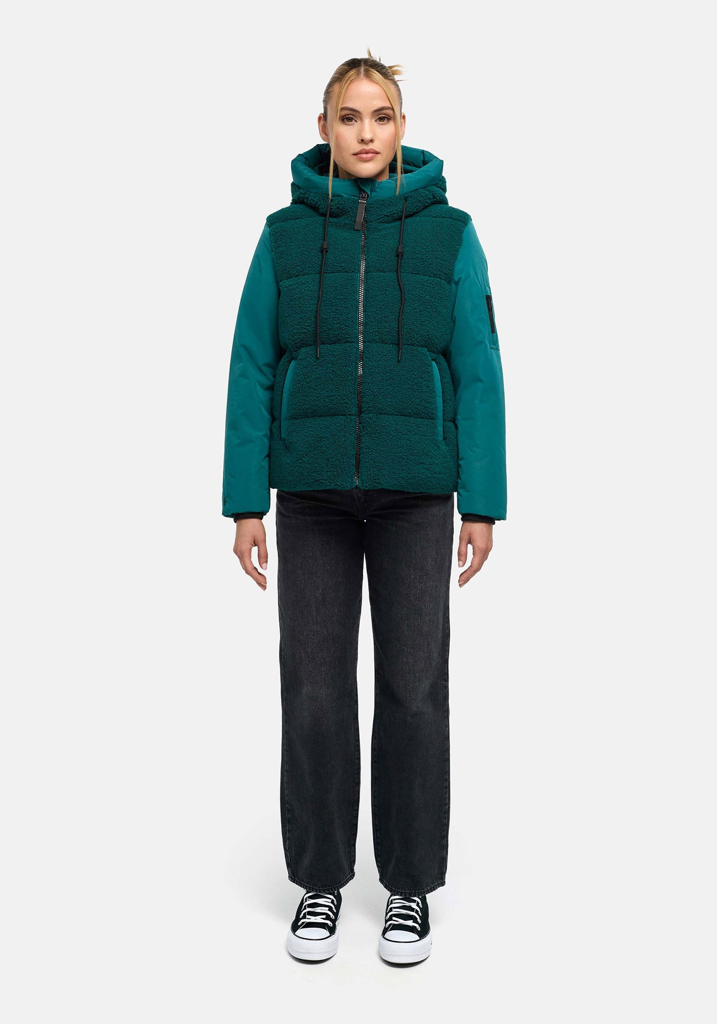 Marikoo Winterjacke »Marikoo Elidee Damen Teddyplüsch Jacke N142«