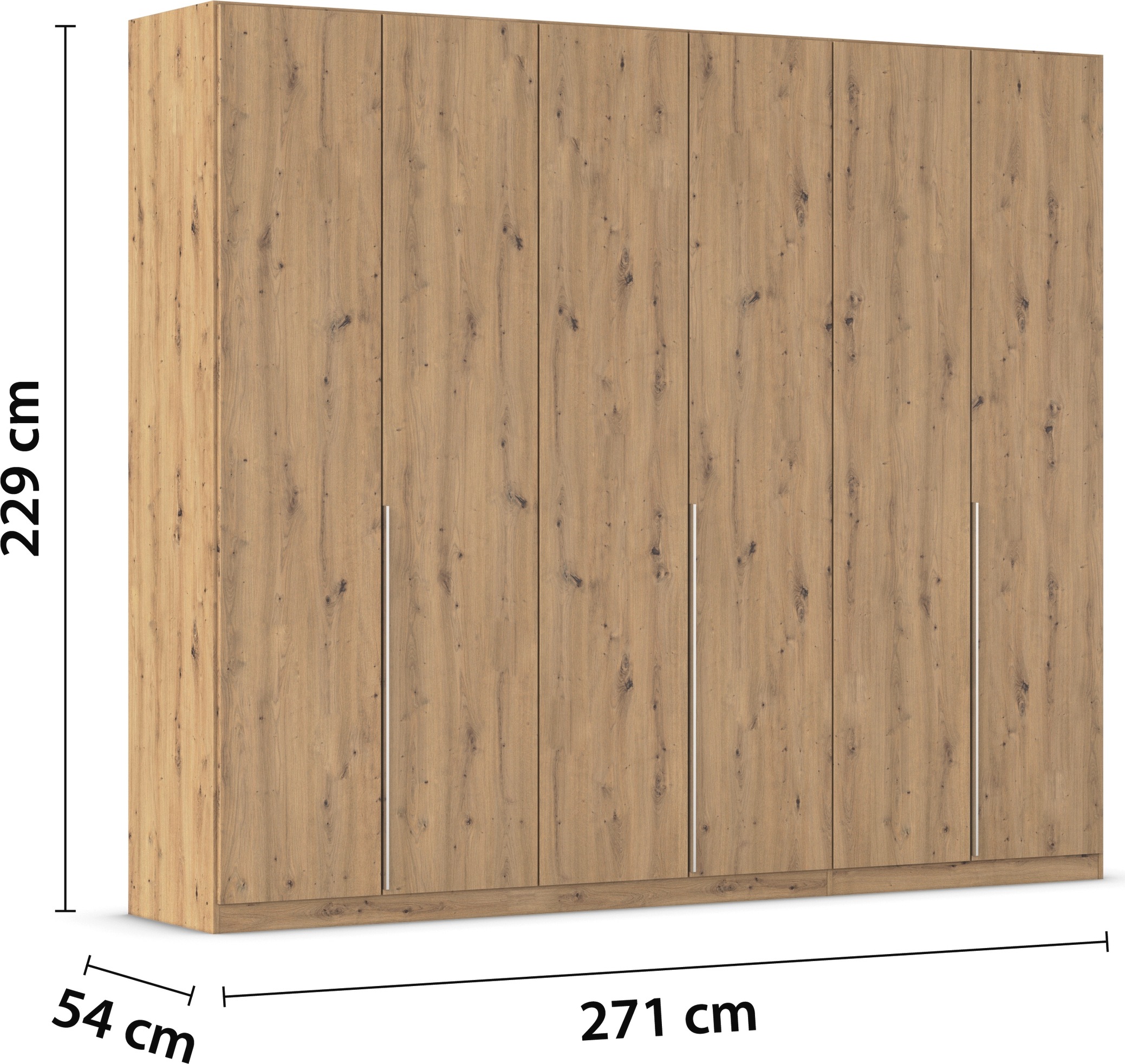 rauch Drehtürenschrank »Kleiderschrank Schrank Garderobe AGORDO TOPSELLER Schlafzimmer«, (in zwei Griff-Farben mit Dekor- oder Hochglanzfront), durchdachte Innenausstattung, in 6 Breiten und 2 Höhen MADE IN GERMANY