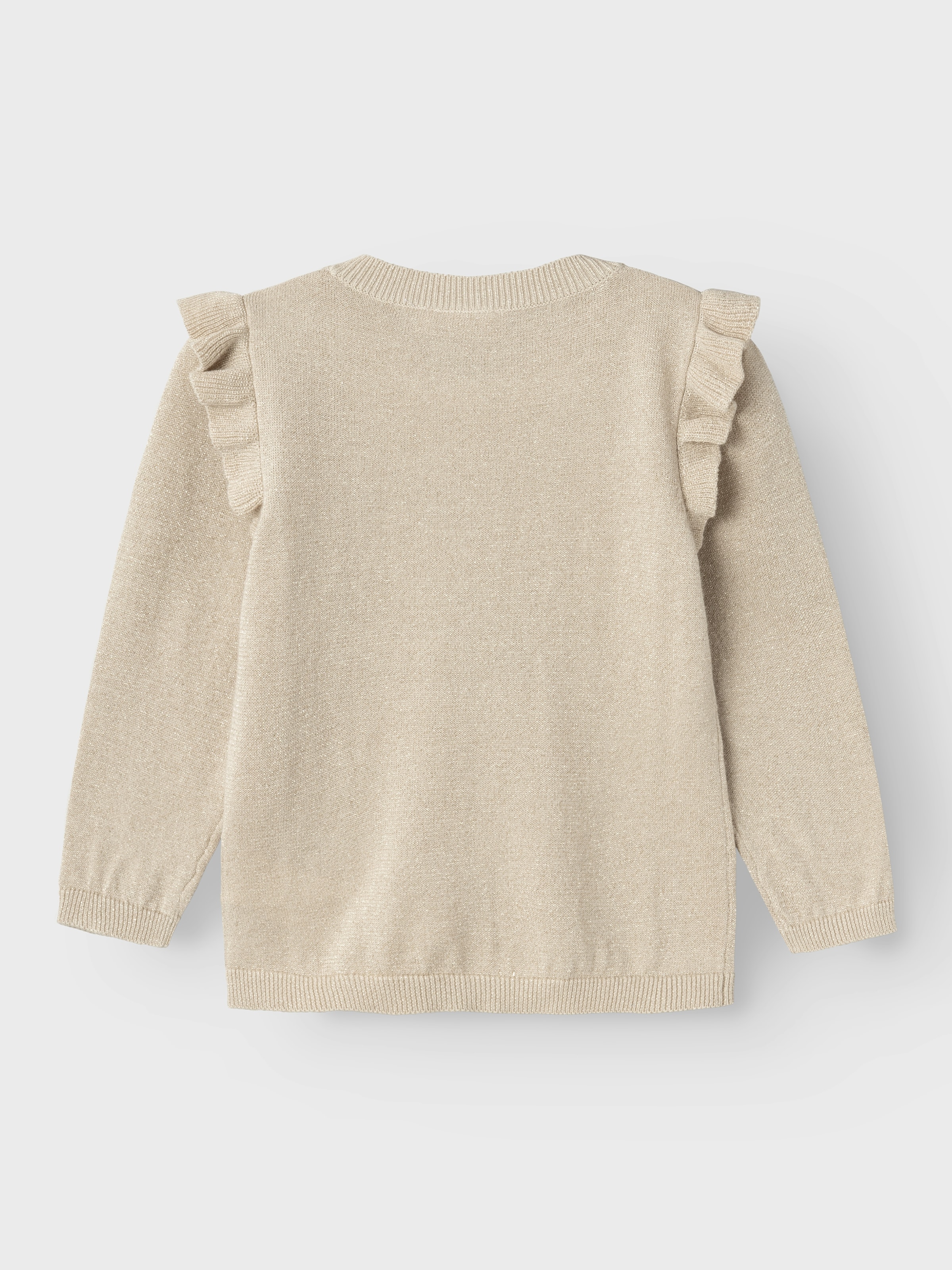 Name It Strickjacke »NMFABINNE LS KNIT CARD NOOS« mit süßer Rüsche an den Schultern