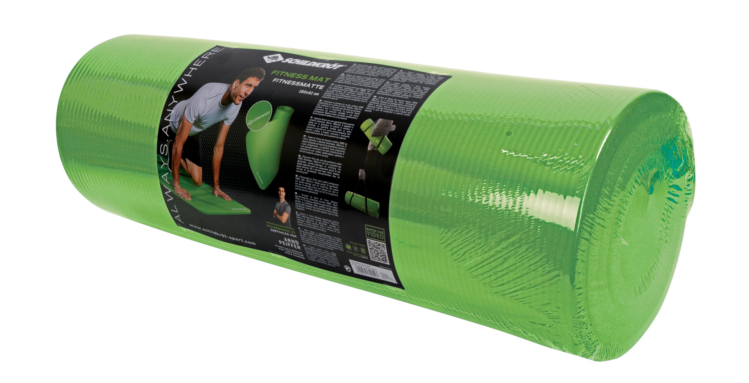 Schildkröt Fitnessmatte »Fitnessmatte 15mm (grün)« nkl. Transport-Gurtband