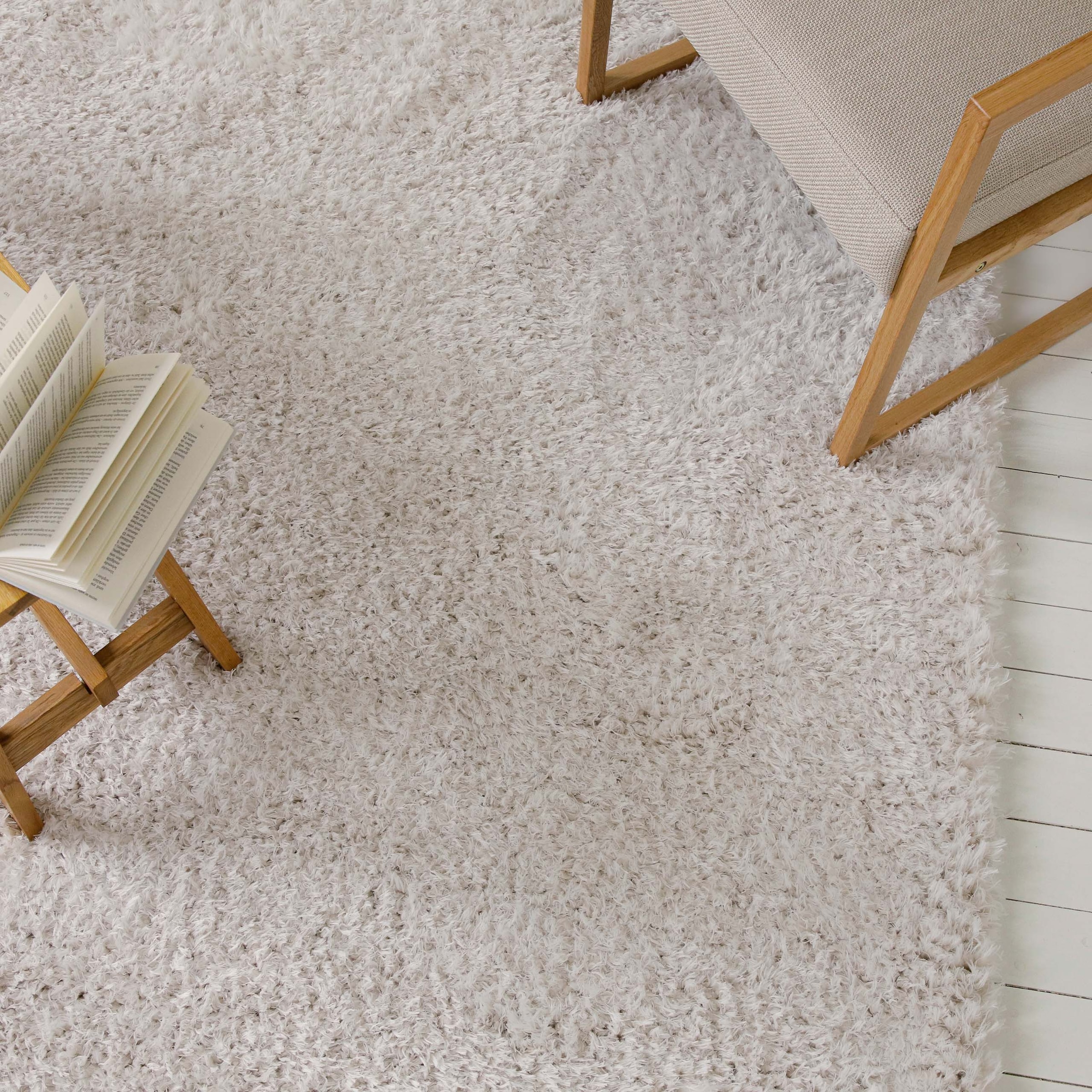 OTTO home Hochflor-Teppich »Josetta , auch als Läufer erhältlich« rechteckig 50 mm Höhe Langflor, Shaggy, dichter weicher Hochflor, uni farben, Wohnzimmer