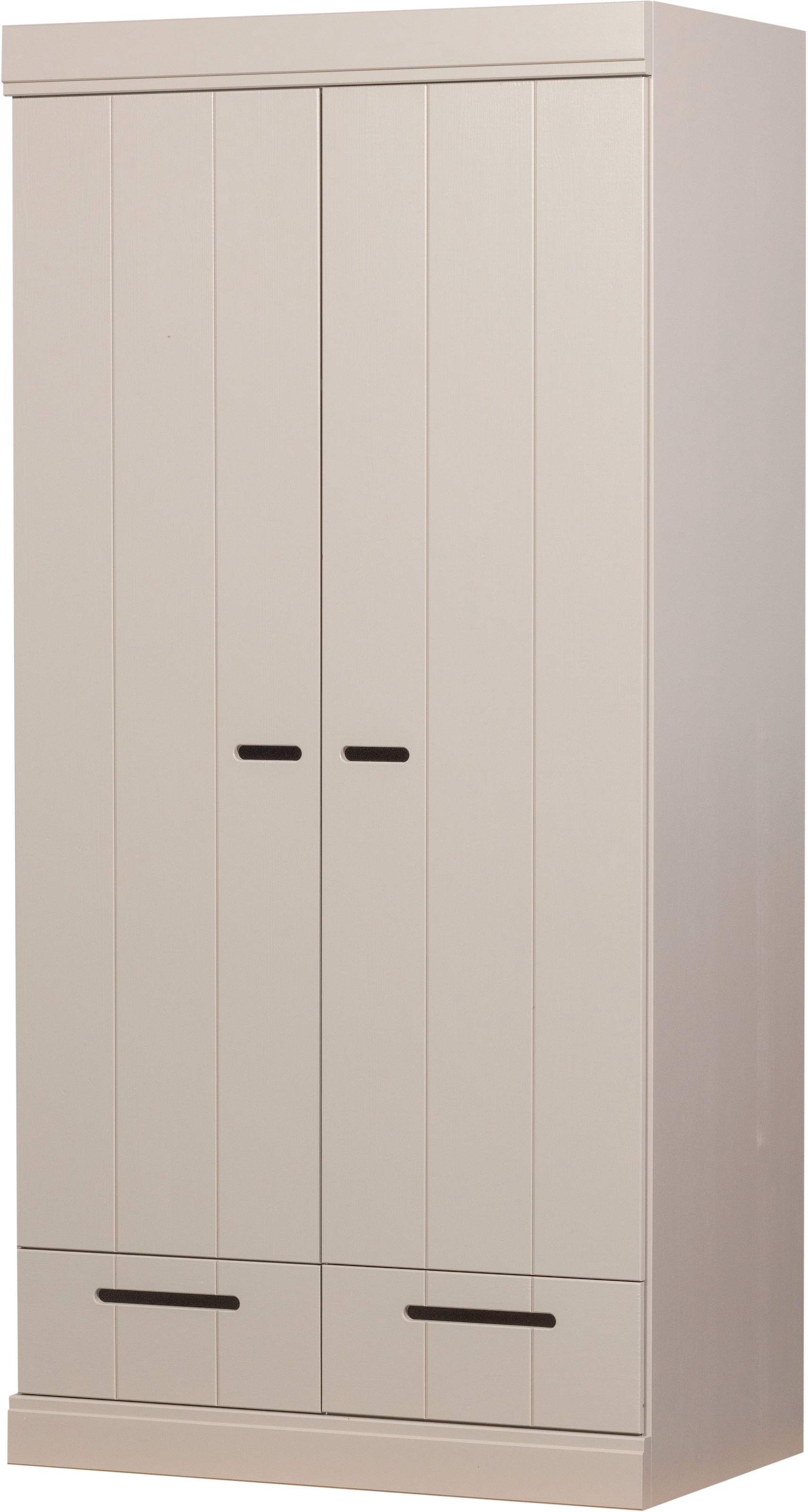 WOOOD Kleiderschrank »Connect Garderobenschrank, Mehrzweckschrank  mit Schubkästen« 2-türiger Kleiderschrank Connect aus FSC-Kiefer, modular & praktisch
