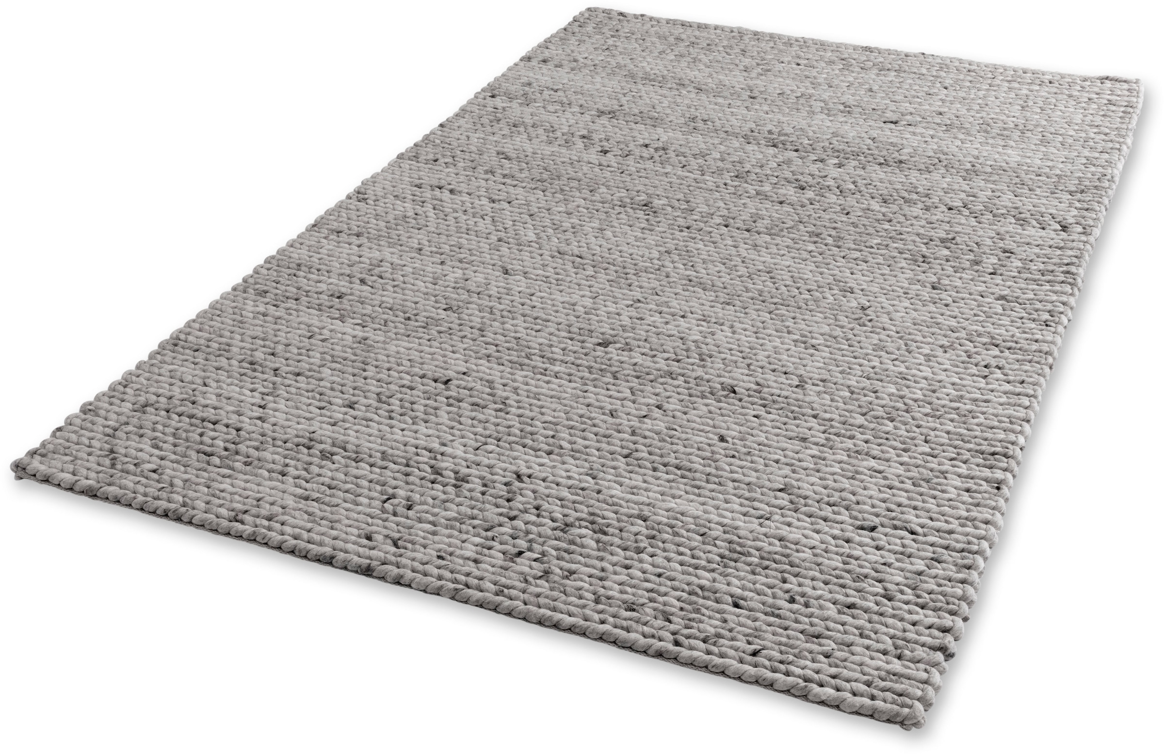 SCHÖNER WOHNEN-Kollektion Teppich "Enisa 6027" rechteckig 15 mm Höhe Struktur, Wolle, handweb, Wohnzimmer, Schöner Wohnen Kollektion