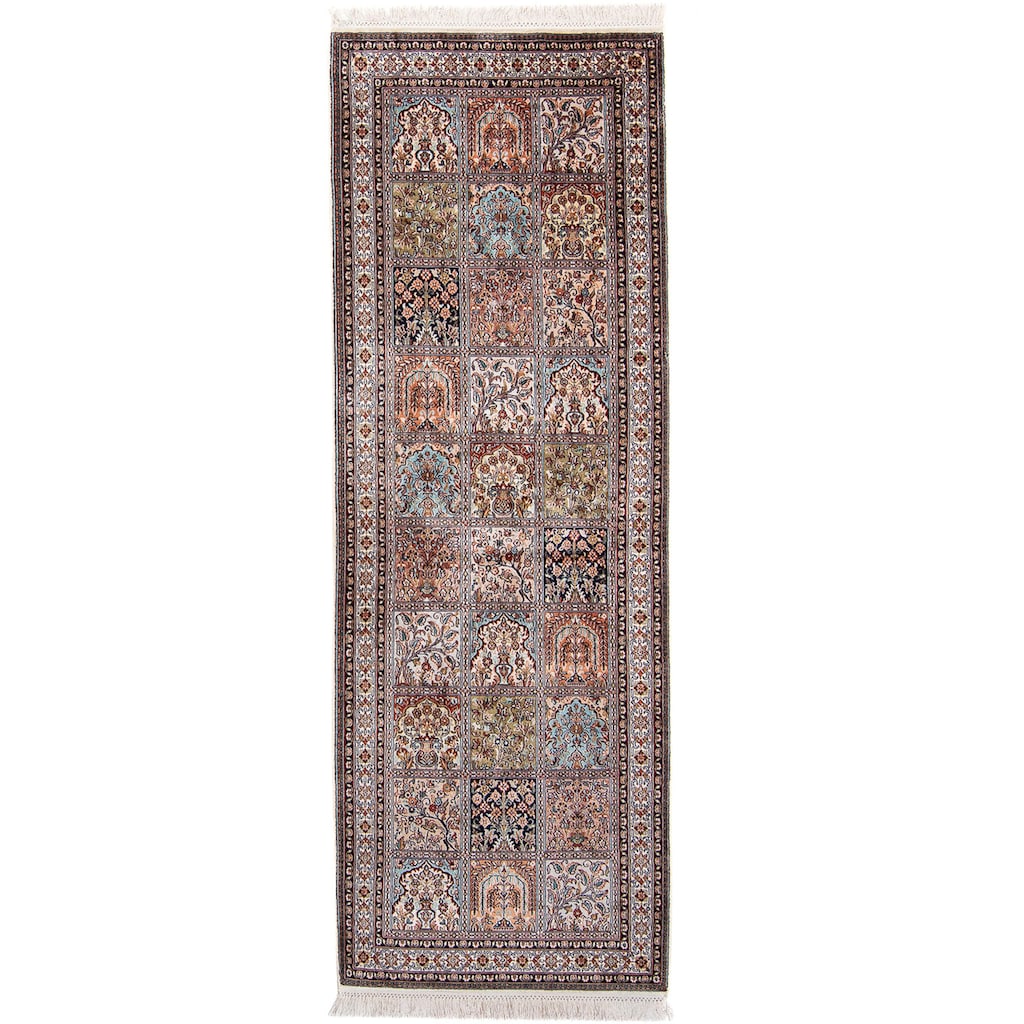 morgenland Seidenteppich »Seiden - Kaschmir Seide - 227 x 79 cm - mehrfarbig«, rechteckig