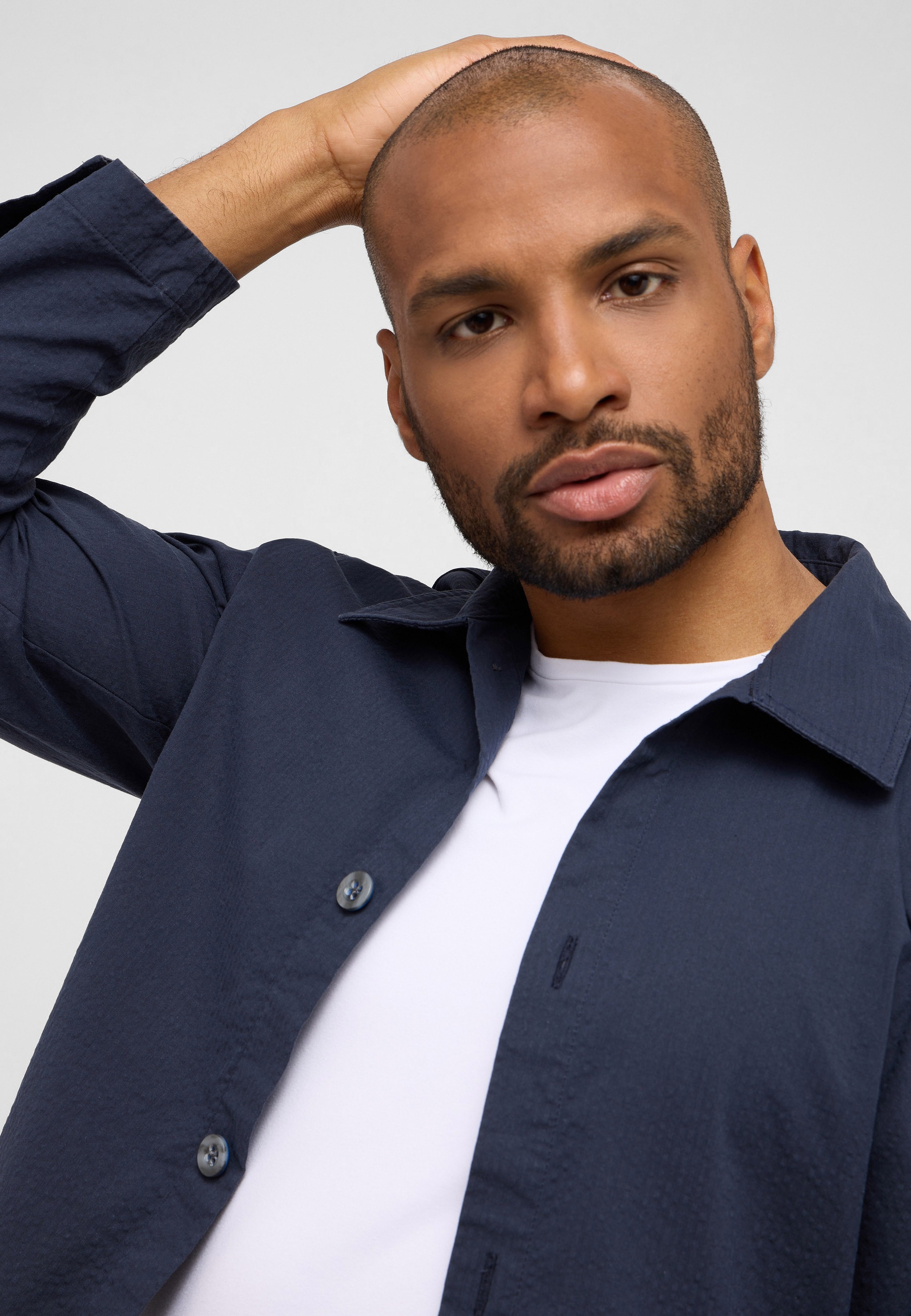 Eterna Langarmhemd »MODERN FIT« EASY IRON (bügelleicht)