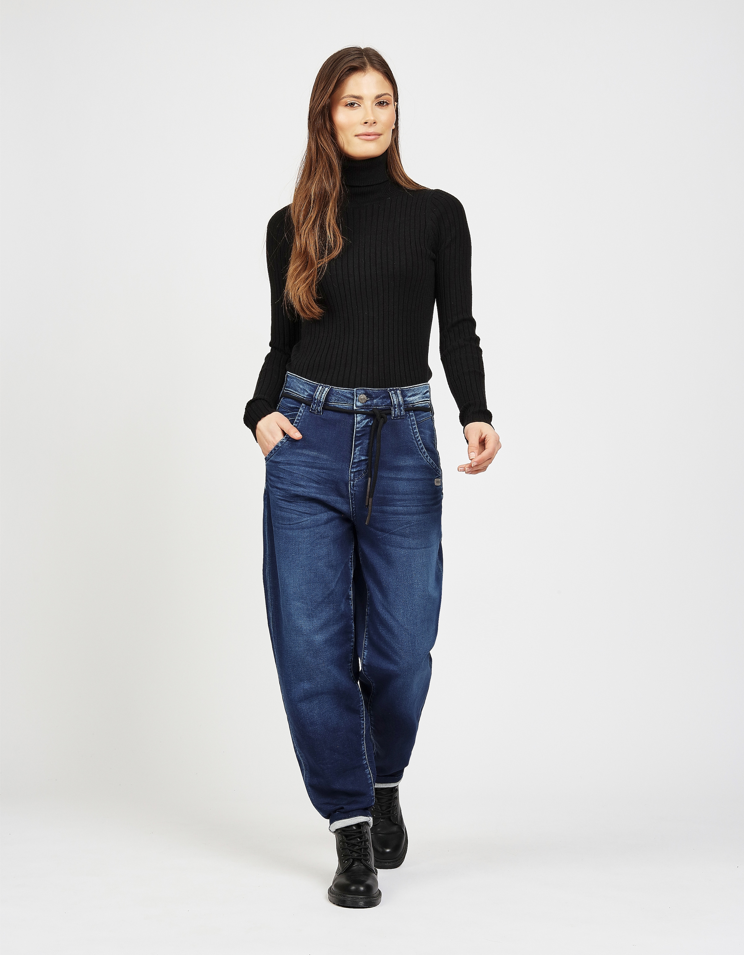 GANG 5-Pocket-Jeans »94VIA JOGGER« mit Kordel, Balloon Fit