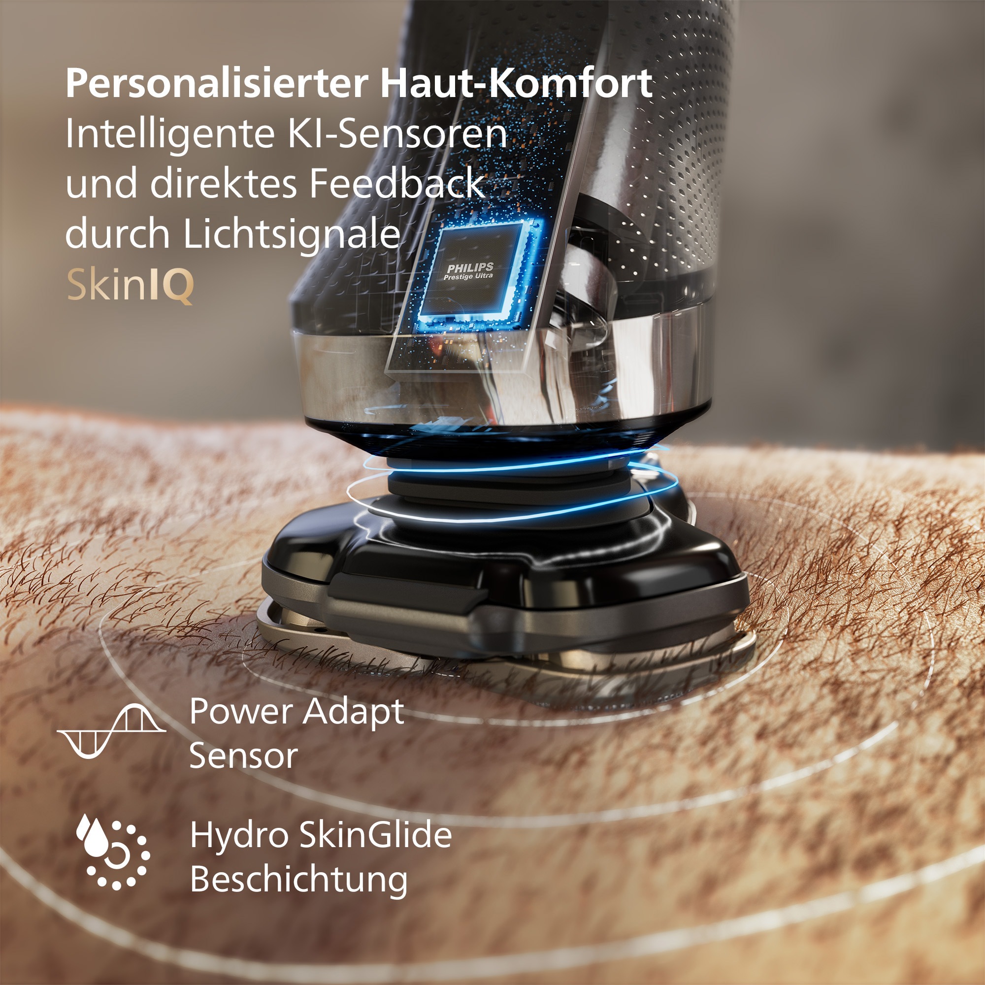 Philips Elektrorasierer »Series i9000 X9001/10«, integrierter Präzisionstrimmer, mit SkinIQ Technologie, inkl. Reiseetui