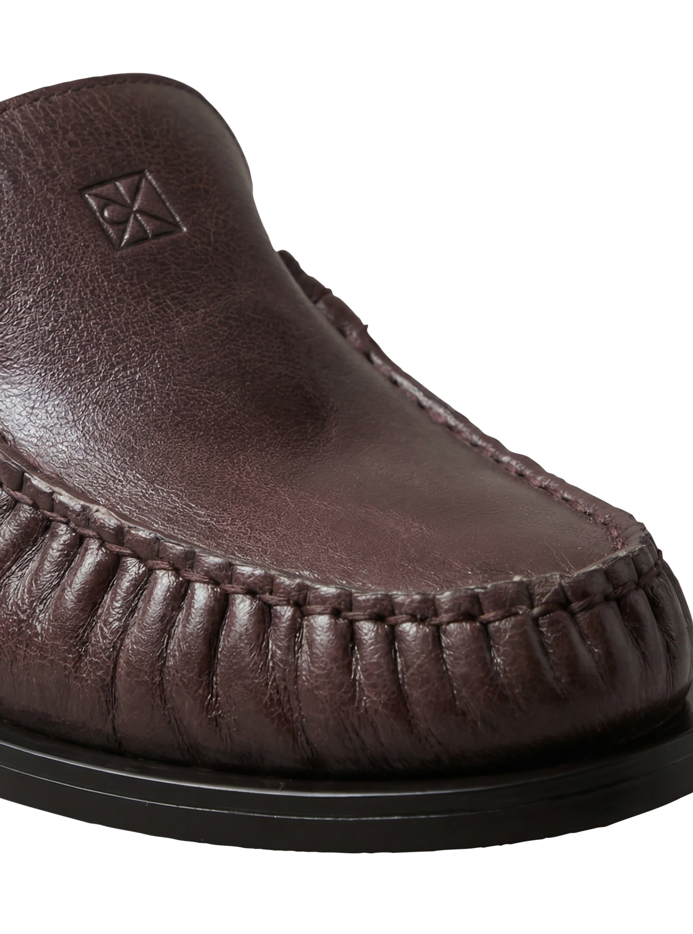 Calvin Klein Loafer »ROUND ESSENTIAL LOAFER LTH«  Slipper, Schlupfschuh mit gepolstertem Schaftrand