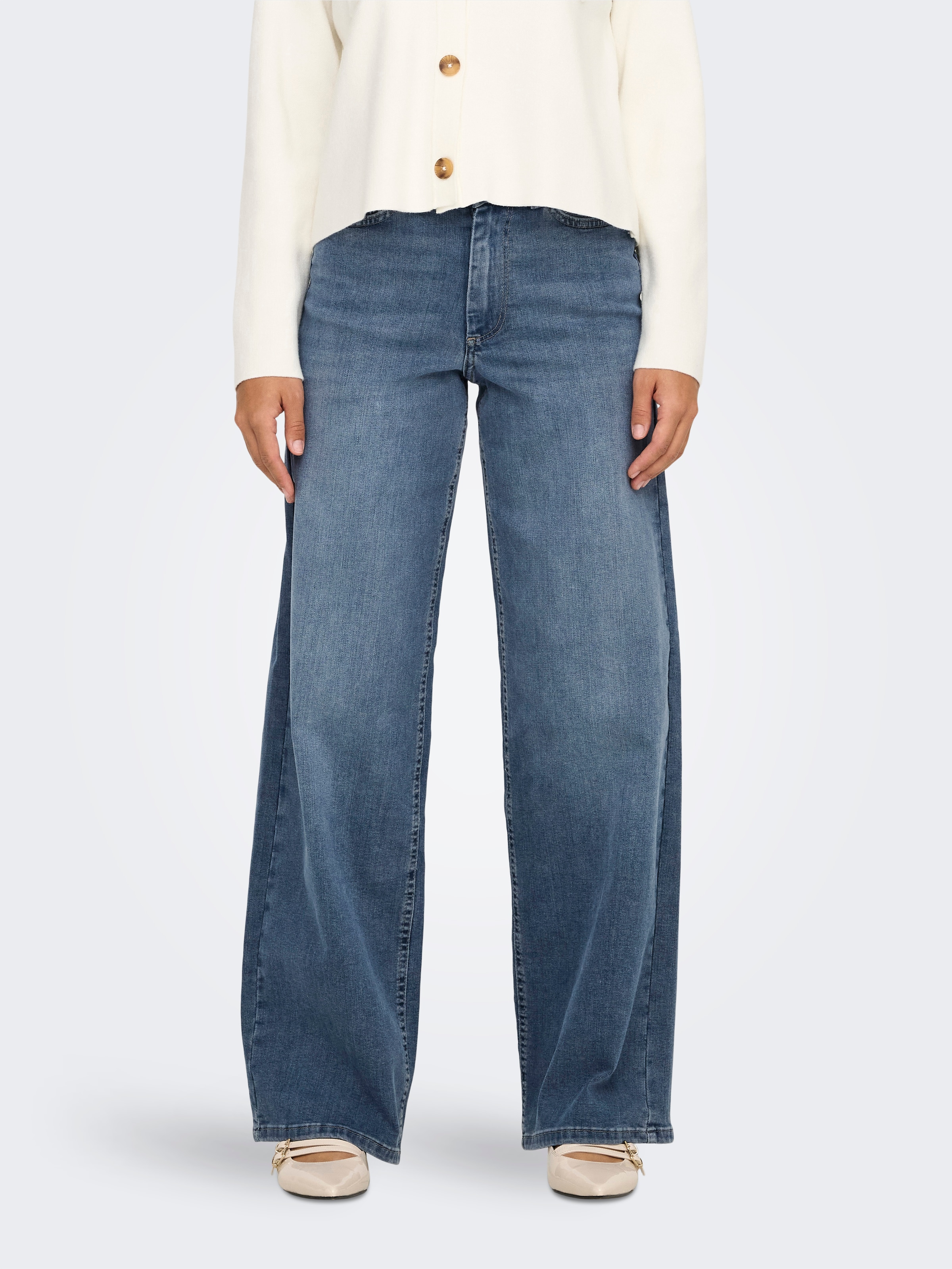 ONLY High-waist-Jeans »ONLMADISON BLUSH HW WIDE DNM TAI853 NOOS«