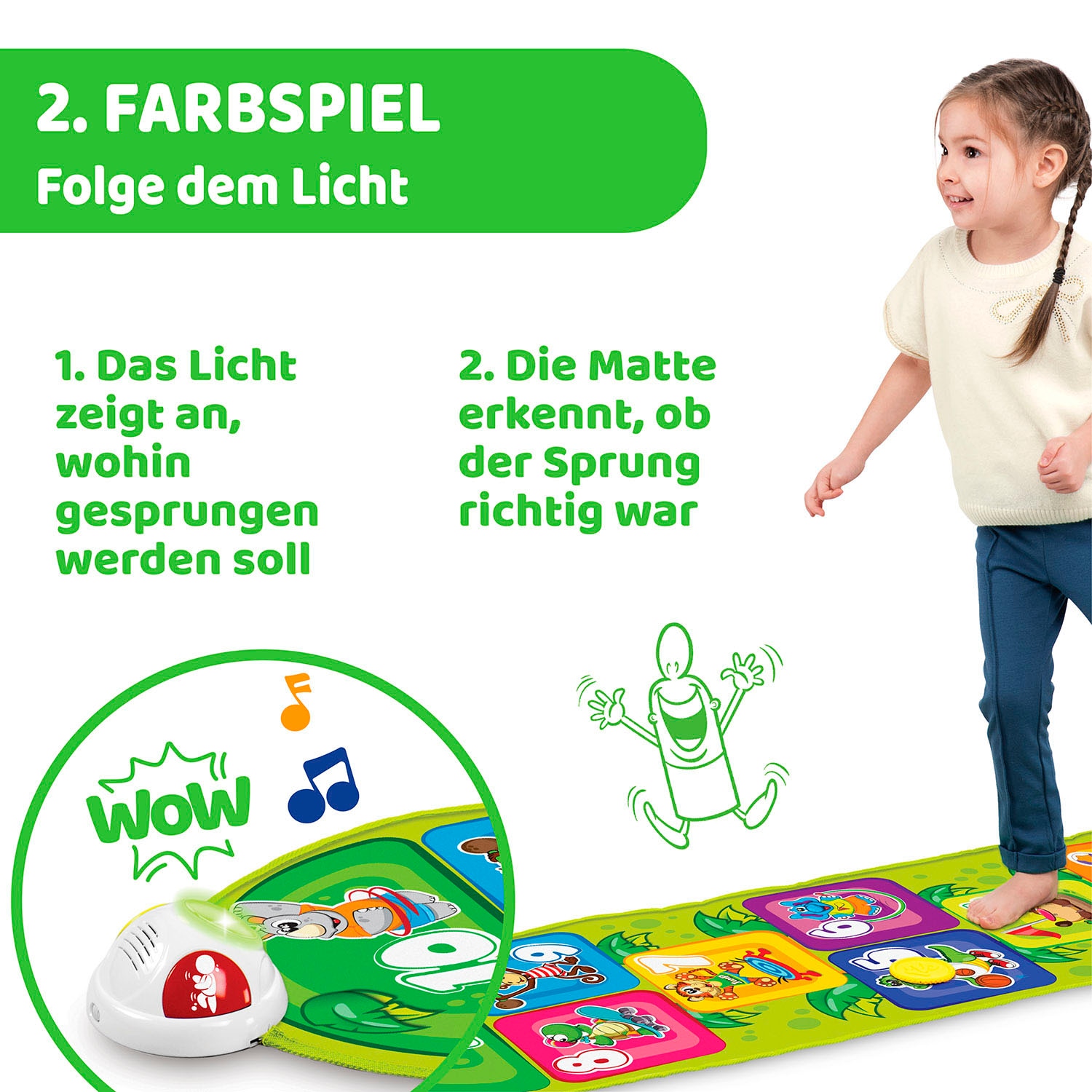 Chicco Spielmatte »Elektronische Hüpfmatte«, mit Licht und Sound