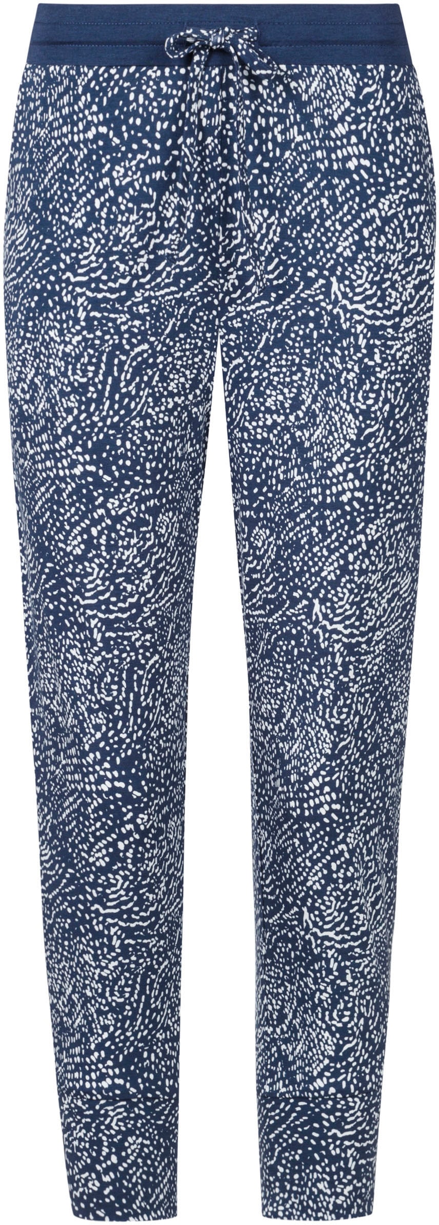 Mey Capri-Pyjama, (Set, 2 tlg.), mit Hose ♕ gemusterter schlichtem bei und Oberteil