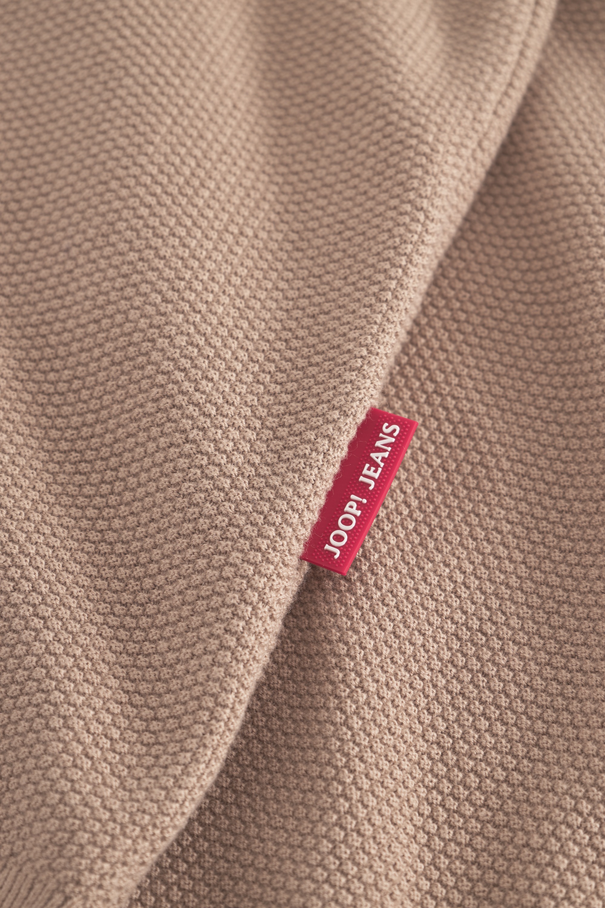 Joop Jeans Rundhalspullover »Hajon« mit Strukturmuster