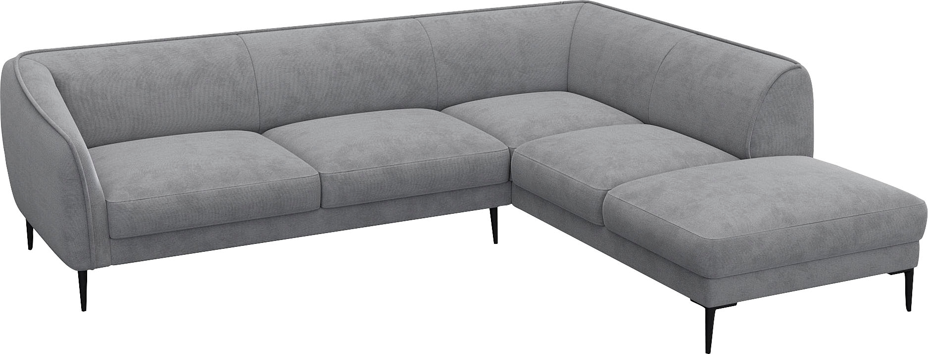 FLEXLUX Ecksofa »Belle Designsofa, L-Form, B/T 268/209 cm«, Skandinavisches Design, In hochwertiger Verarbeitung