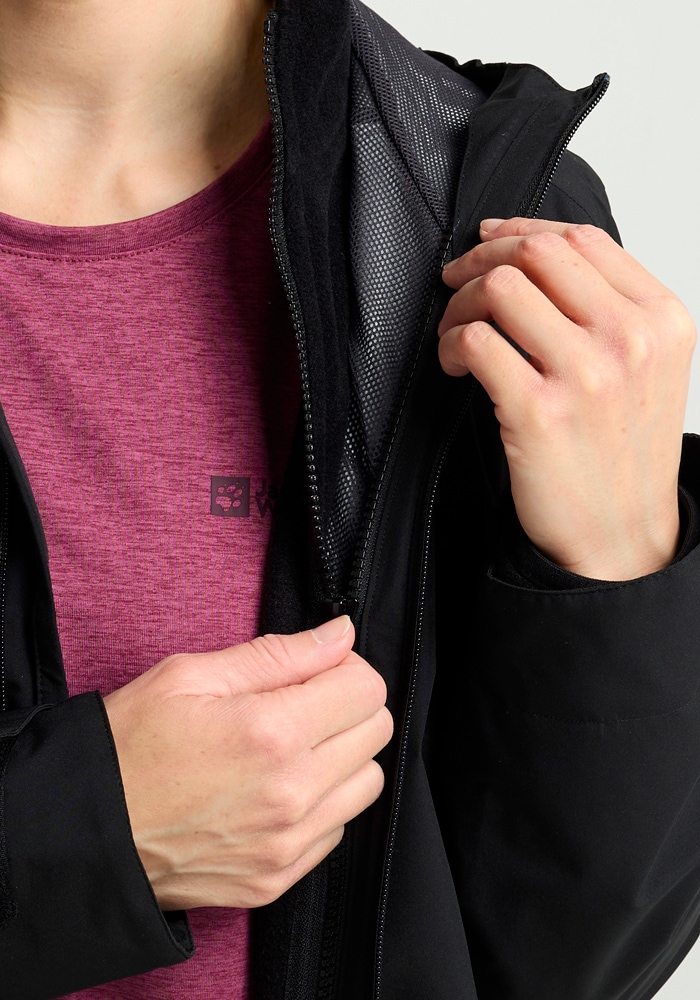 Jack Wolfskin »MOONRISE 3IN1 JKT W« mit Kapuze