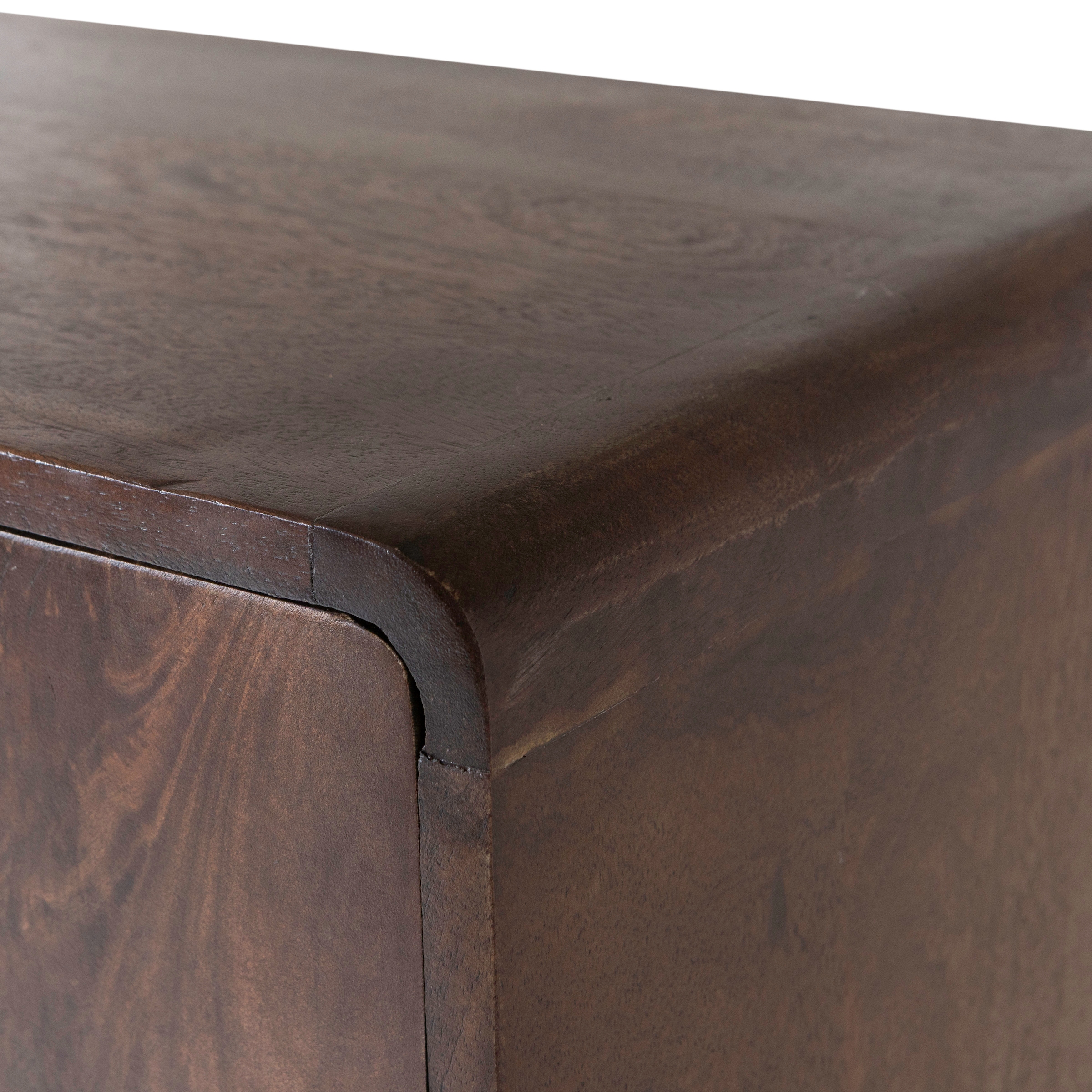 WOOOD Mehrzweckschrank »Liya Massivholz Mangoholz mit abgerundeten Ecken B 60x D 35x H 200 cm« Tragkraft 20 kg, einfach zu montieren, sichtbare Maserung