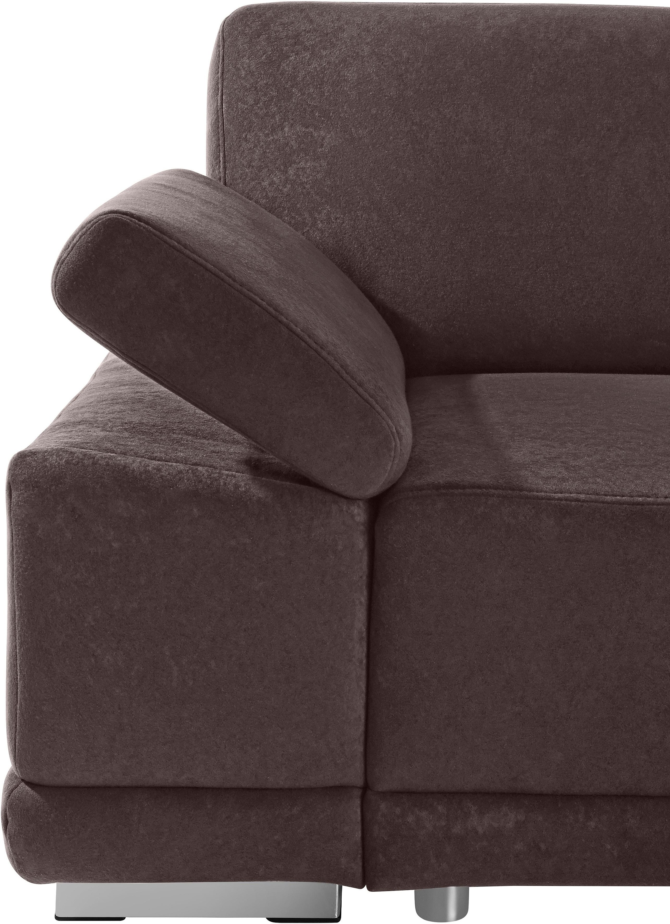 sit&more Ecksofa »Coria L-Form«, mit XL-Recamiere, wahlweise mit Bettfunktion