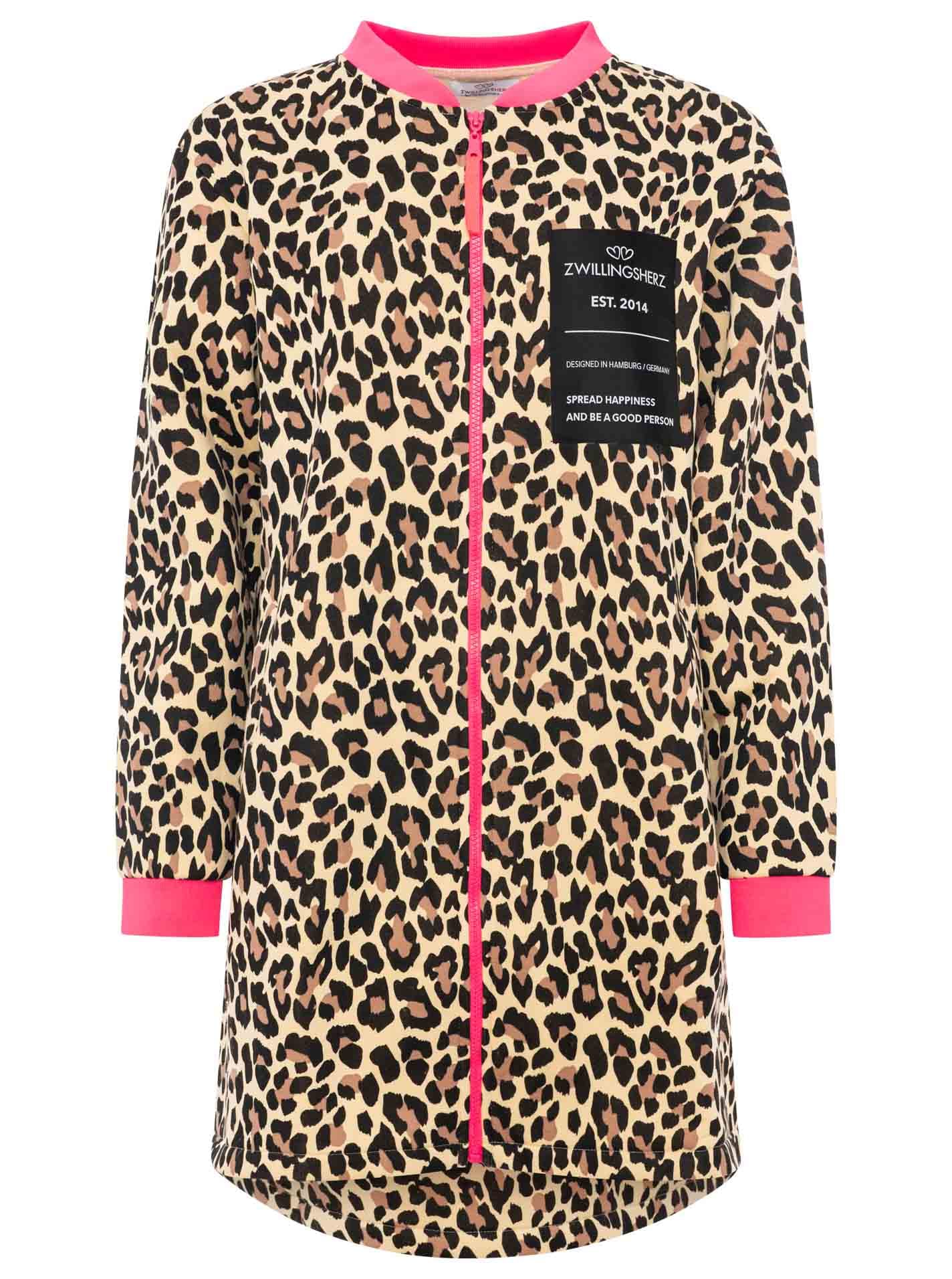 Zwillingsherz Kurzmantel »"Leo Love"« mit Patch, Reißverschluß, elastische Bündchen