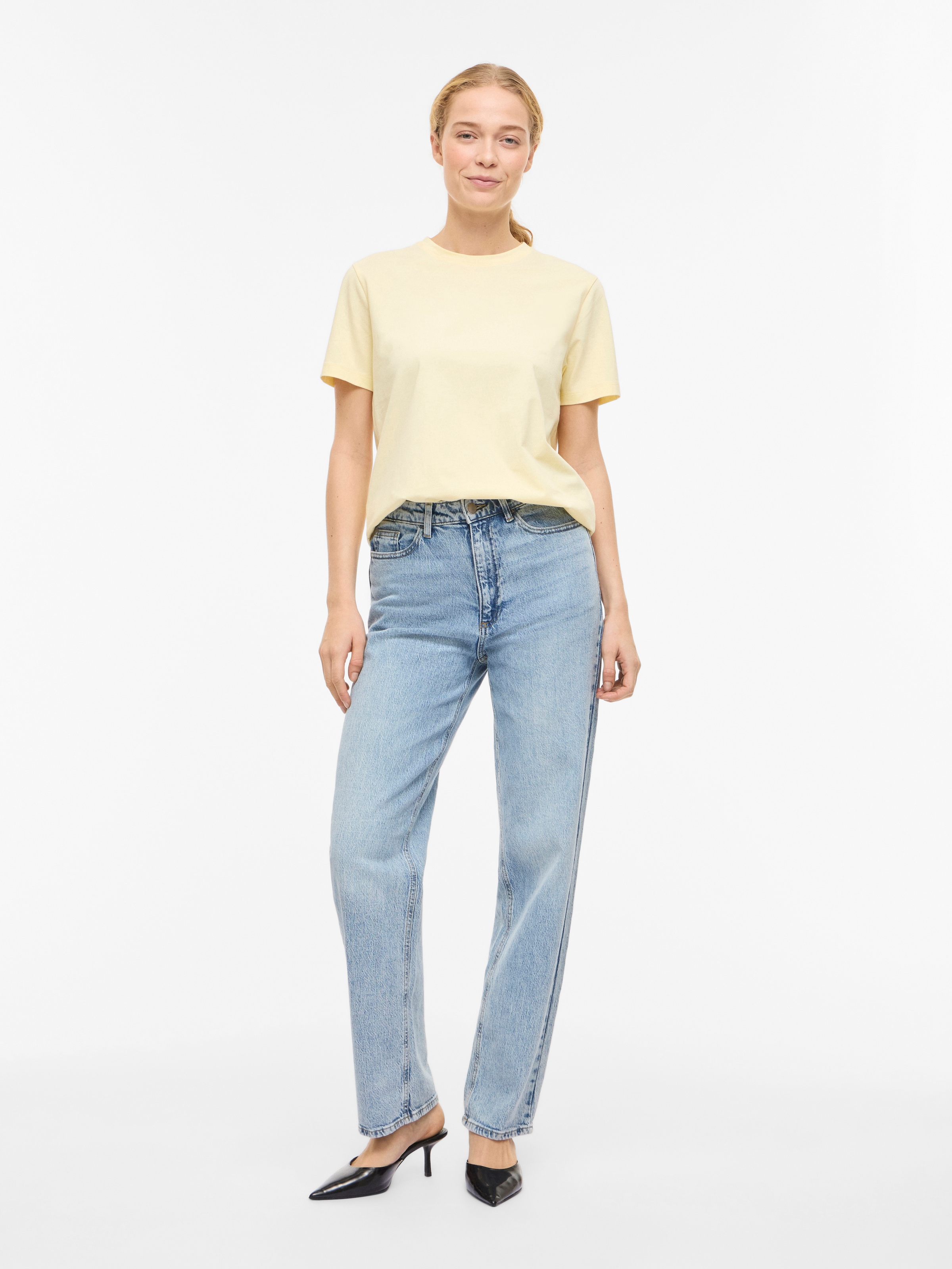 Vila Kurzarmshirt »VINORA S/S T-SHIRT - NOOS« Baumwollmischung, regular fit