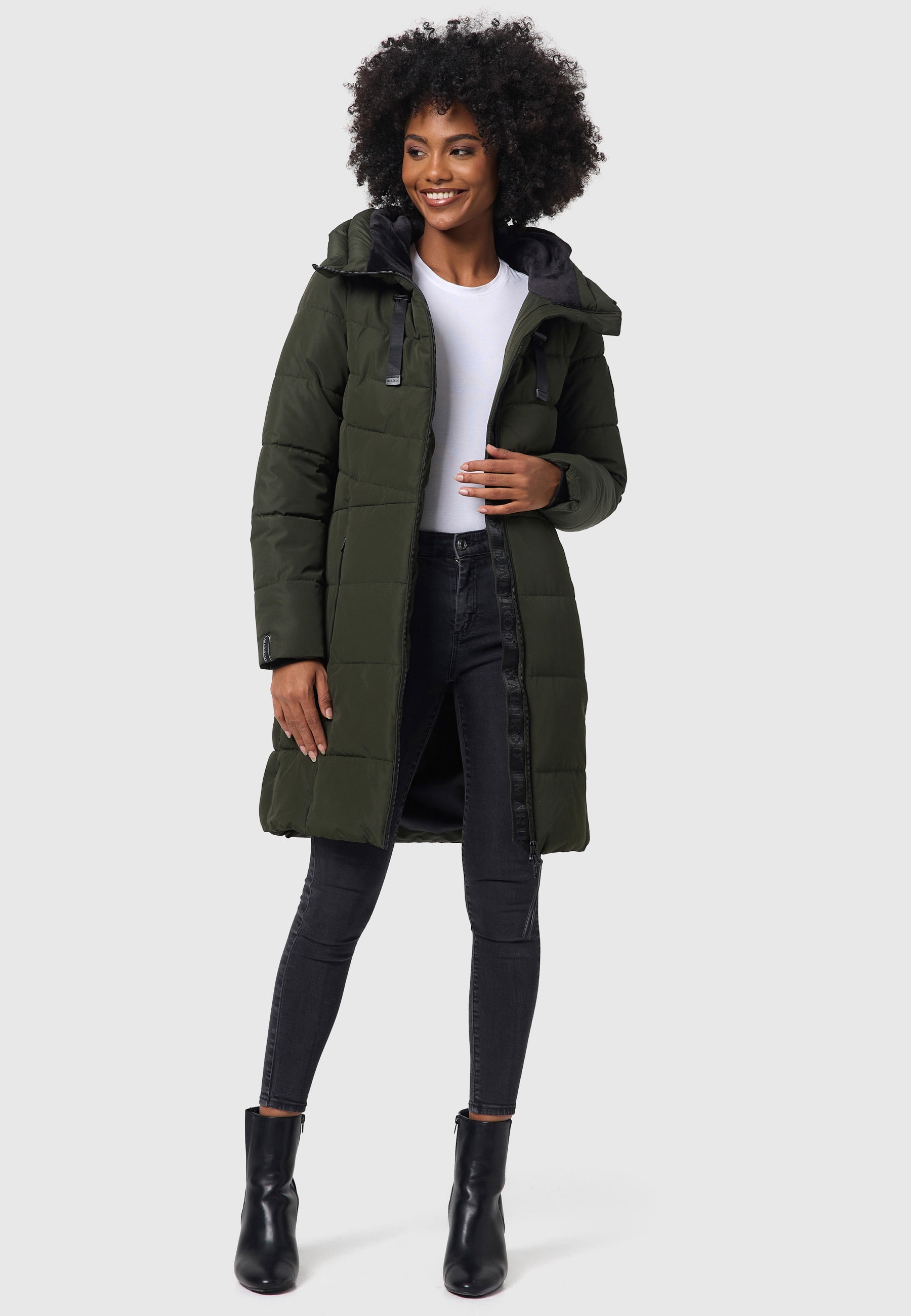 Marikoo Winterjacke »Marikoo Natsukoo Damen Winter Steppjacke lang B978«