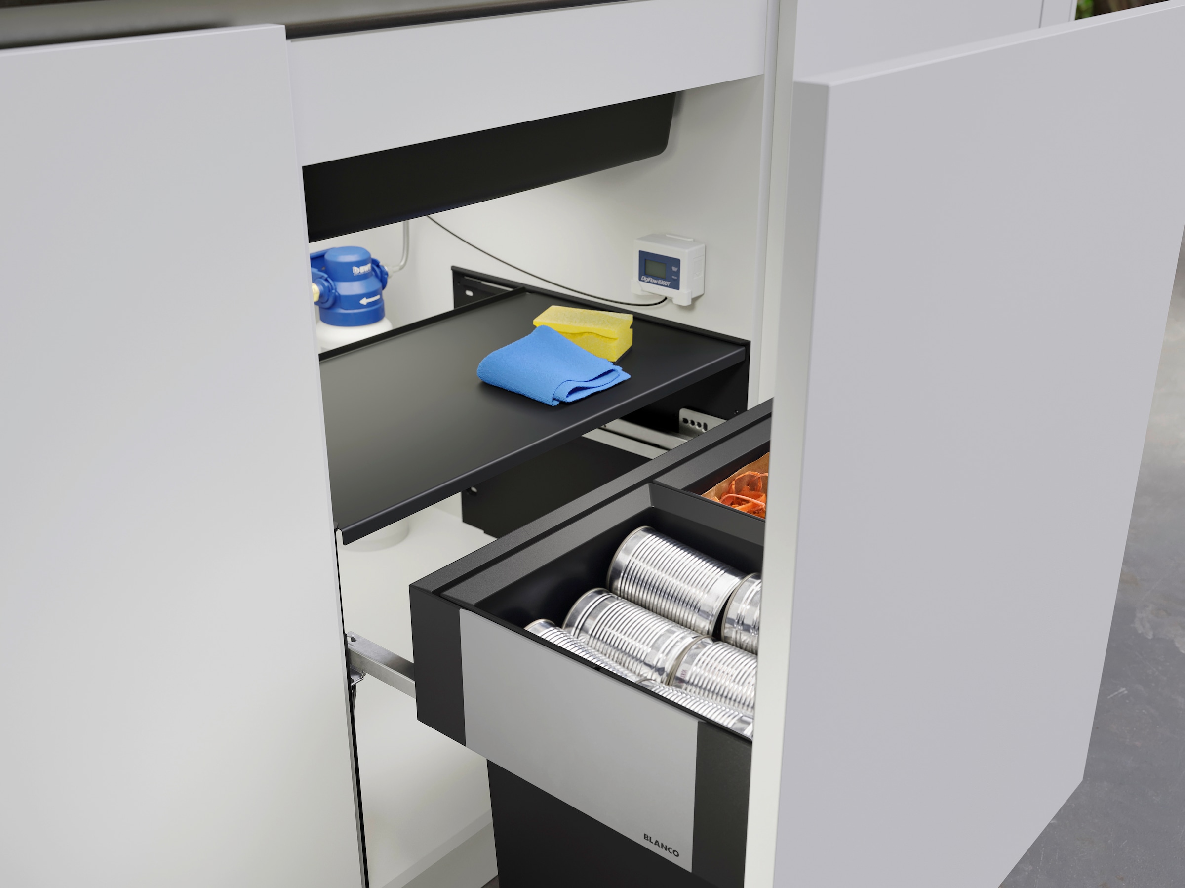 Blanco Mülltrennsystem »Select II Compact60/2« 2 Behälter Kunststoff, Stahlblech, 600 mm Untermass