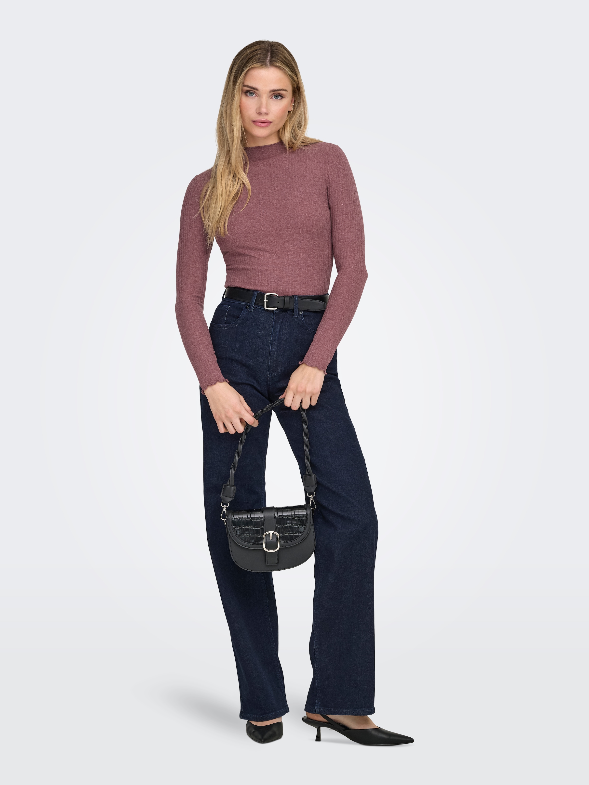 ONLY Langarmshirt »ONLEMMA L/S HIGH NECK TOP«