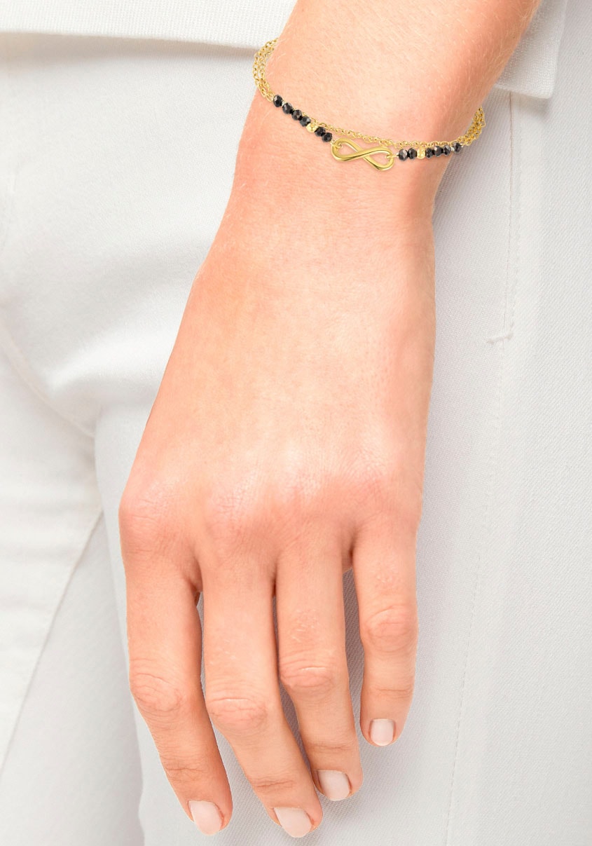 s.Oliver Armband »Infinity/Unendlichkeitsschleife, 2036828«, mit Glasstein